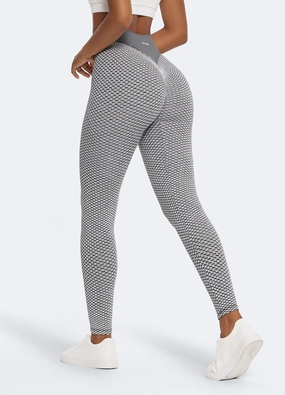 Textured Scrunch Leggings Sweat Wicking Ultra Stretch