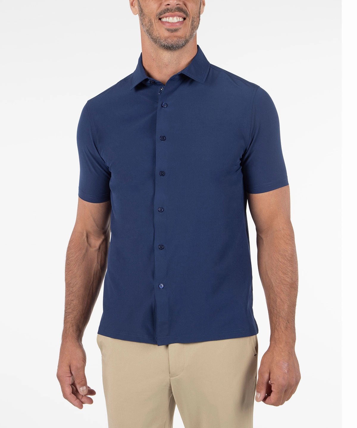 Performance Short Sleeve Poplin Shirt Modern Fit Weekend Adventure
