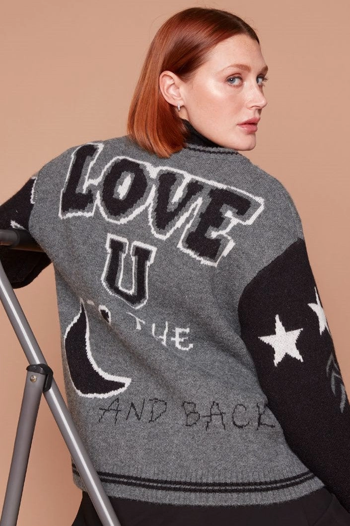 Carre Noir - 7612 Collegiate Zip Front Sweater Non Iron Fabric Tech WindproofDesign