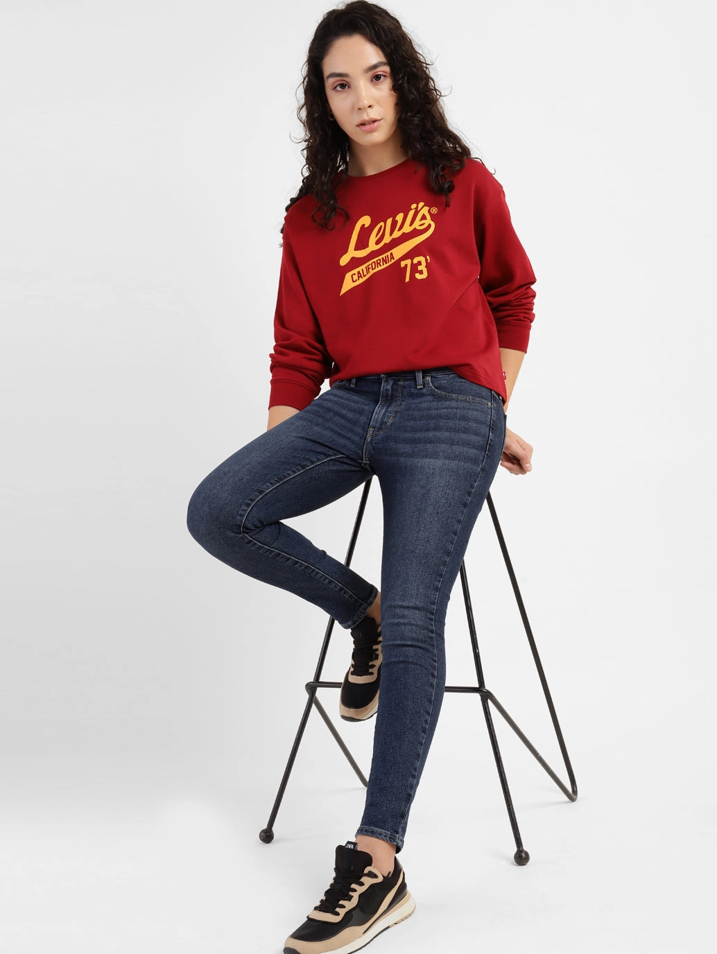 Everyday Shopping Day Women's 711 Blue Skinny Fit Mid Rise Jeans