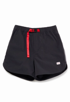 Topo Designs Women's River Shorts - Black Body-Hugging Fit Stay Active