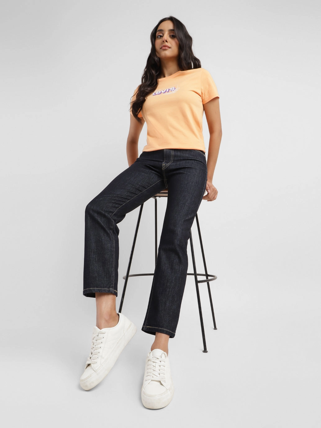 Women's Blue Wedgie Straight Fit Mid Rise Jeans Casual Comfort