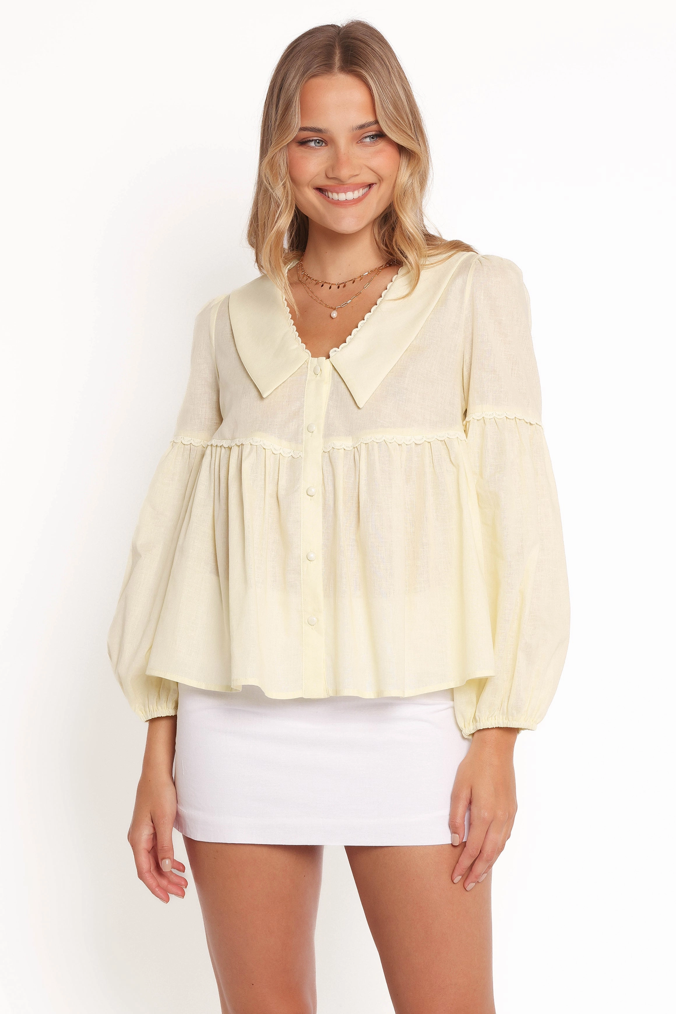 Thalassa Top - Butter Yellow BBQ Party