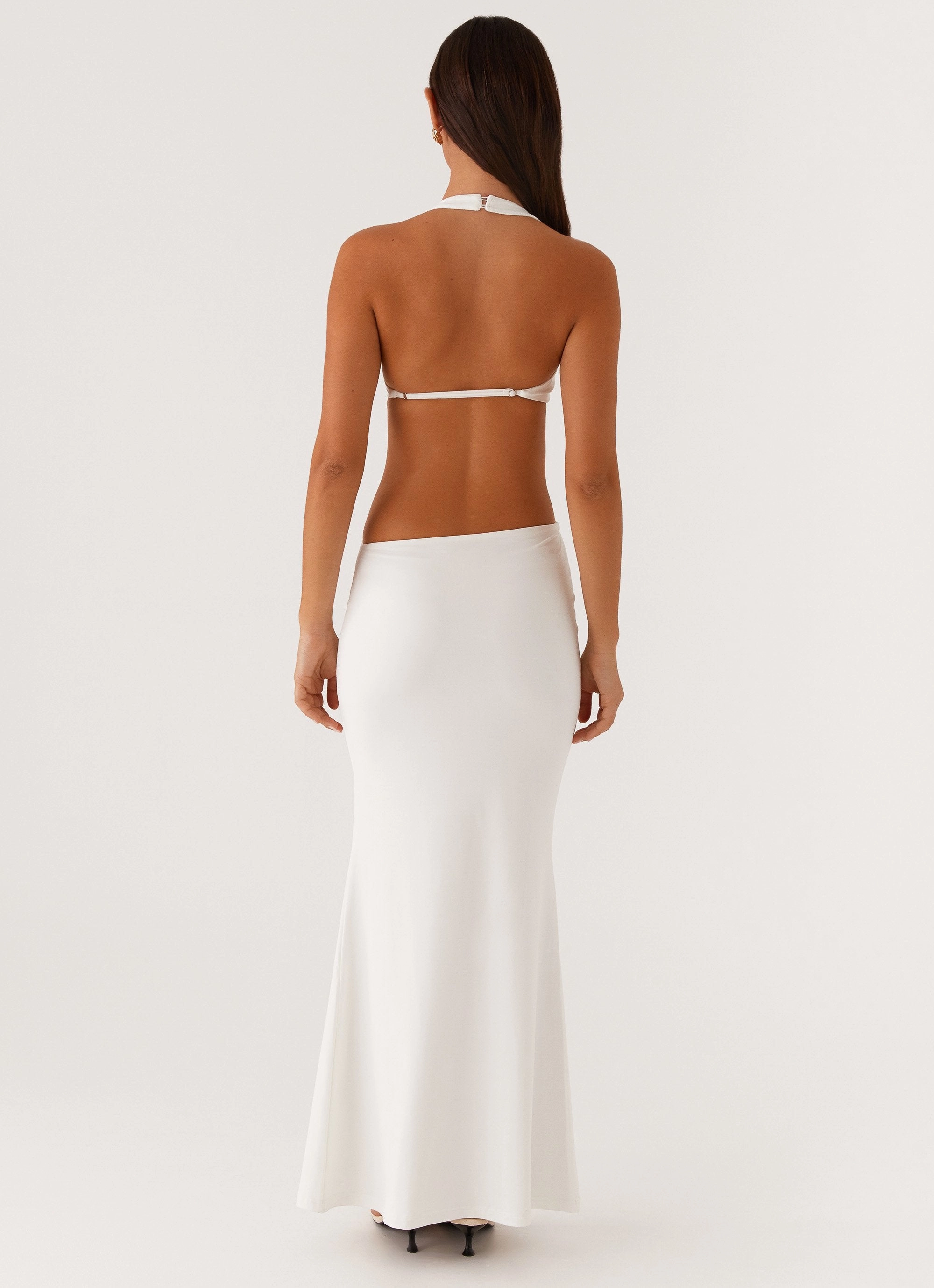 World Series Maxi Dress - White Petal Zone