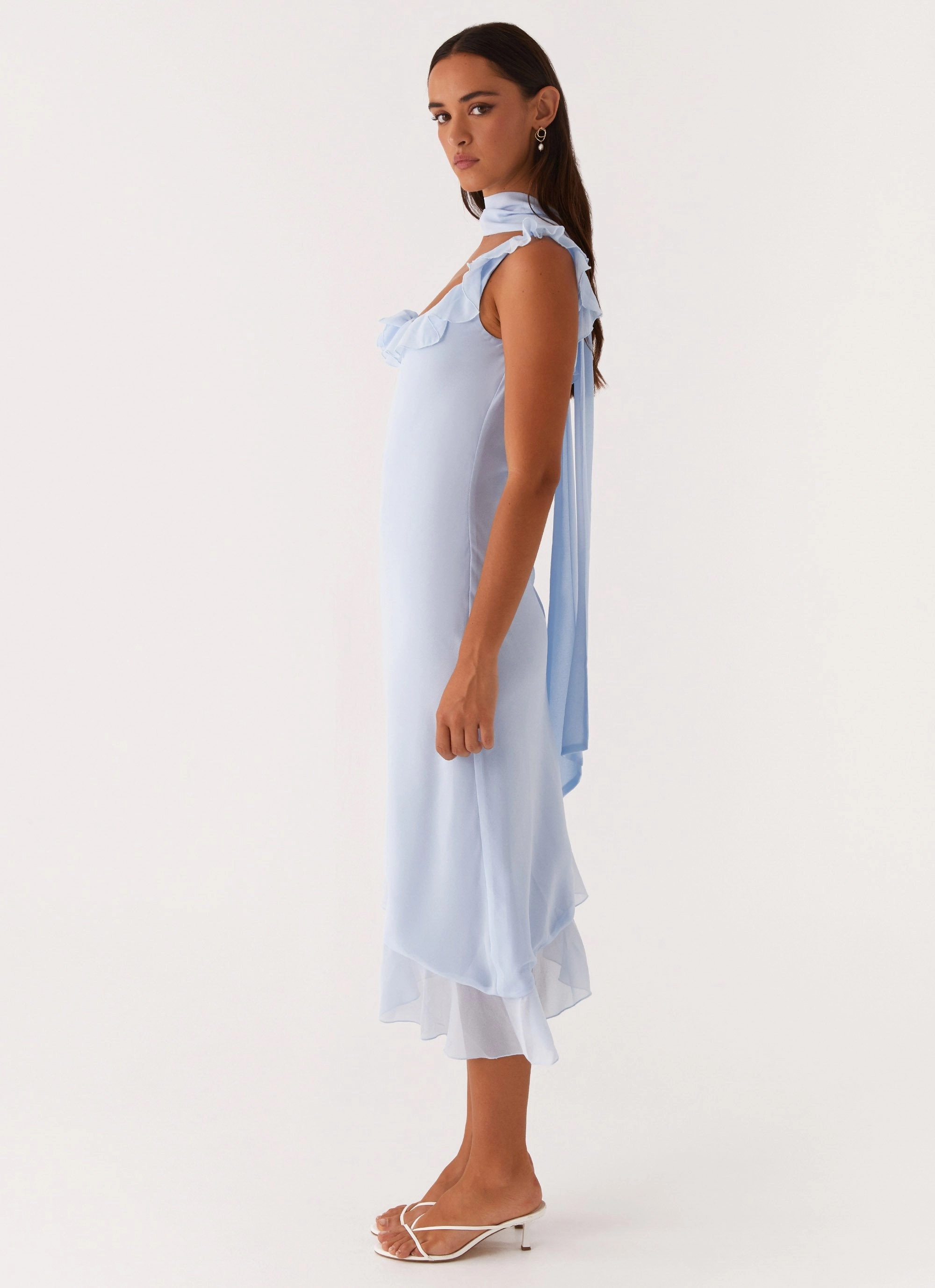 Fariday Midi Dress - Blue Effortless Fit Comfortable Style