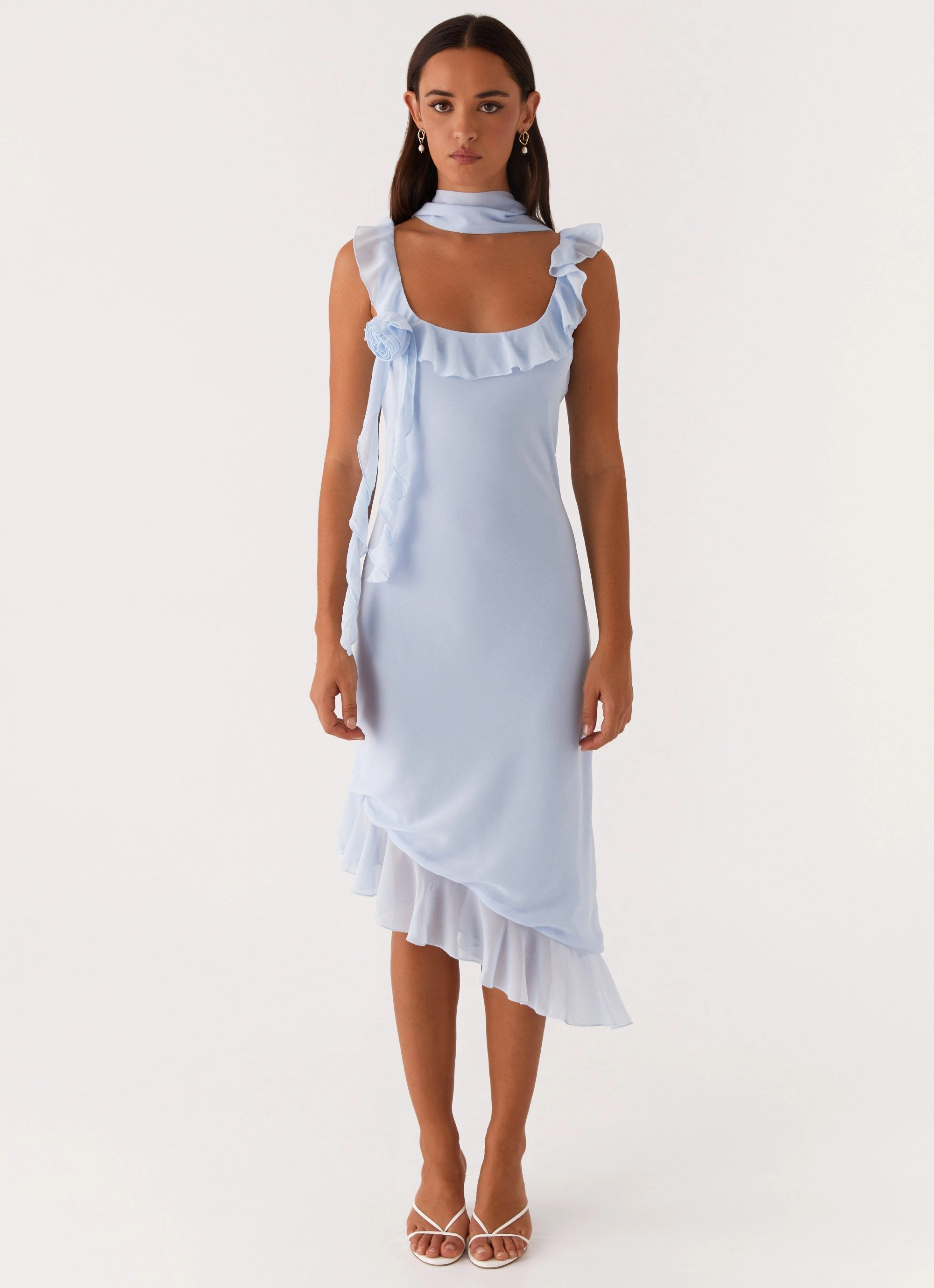 Fariday Midi Dress - Blue Ankle-length