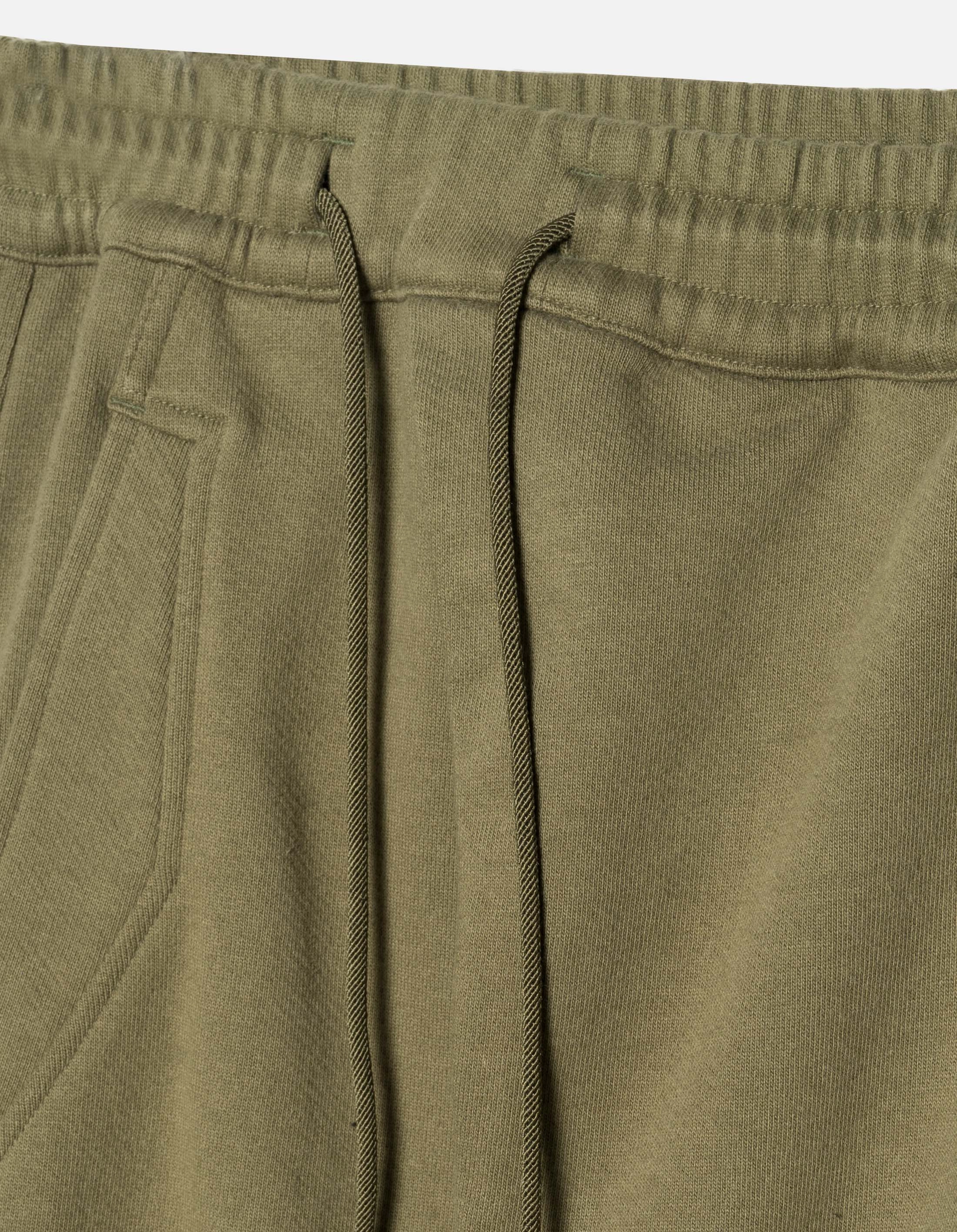 7091 Bering Strait Embroidered Asym Sweatpants Olive OG-107F Bootcut shape