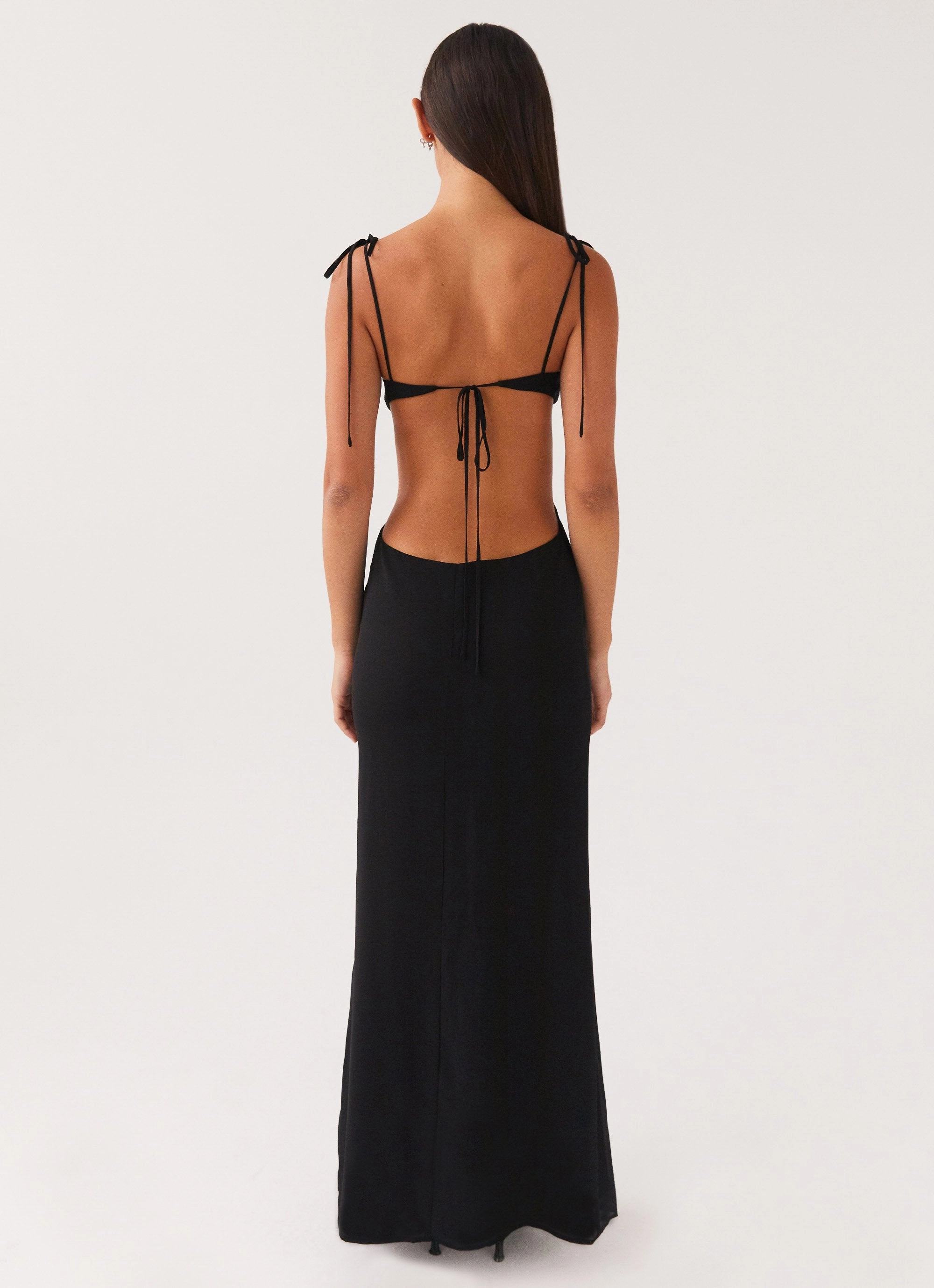 Anytime Fit Urban Light Tyra Ruched Maxi Dress - Black