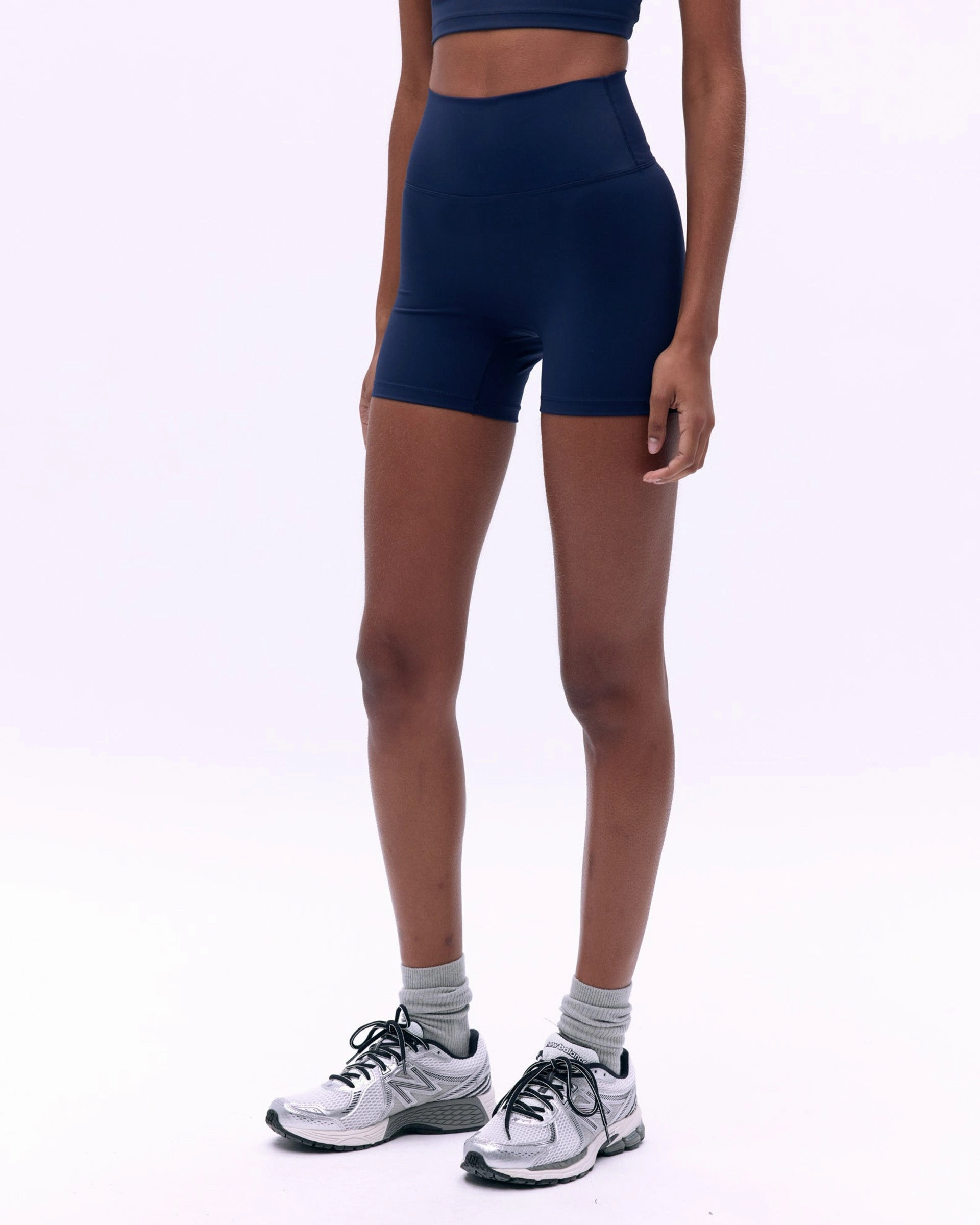 Compact Storage Feature Chill Flex Ultimate Ultra Crop Shorts - Navy Blue