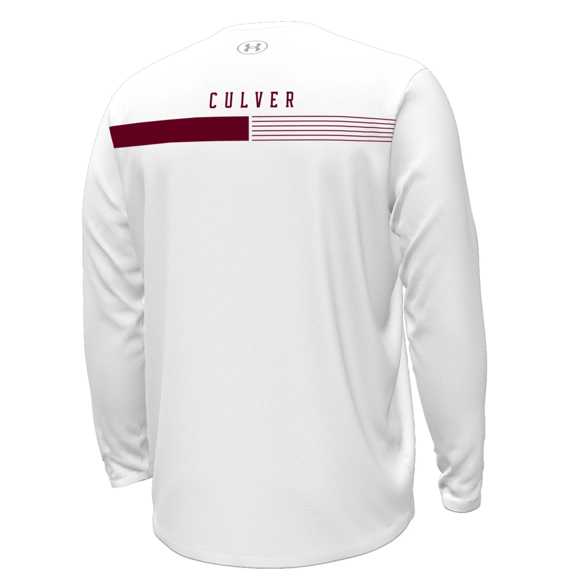 Under Armour Gameday Tech Armourfuse Long Sleeve Tee - White proper length