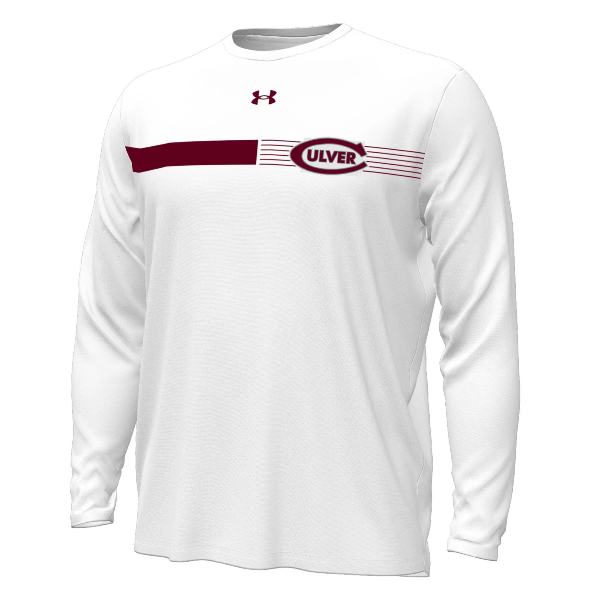 Under Armour Gameday Tech Armourfuse Long Sleeve Tee - White Minimal Comfort