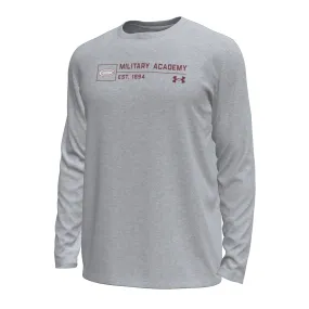 Under Armour Tech Stretch Long Sleeve Tee - Mod Gray Novelty Solid color purity BreathableMaterial