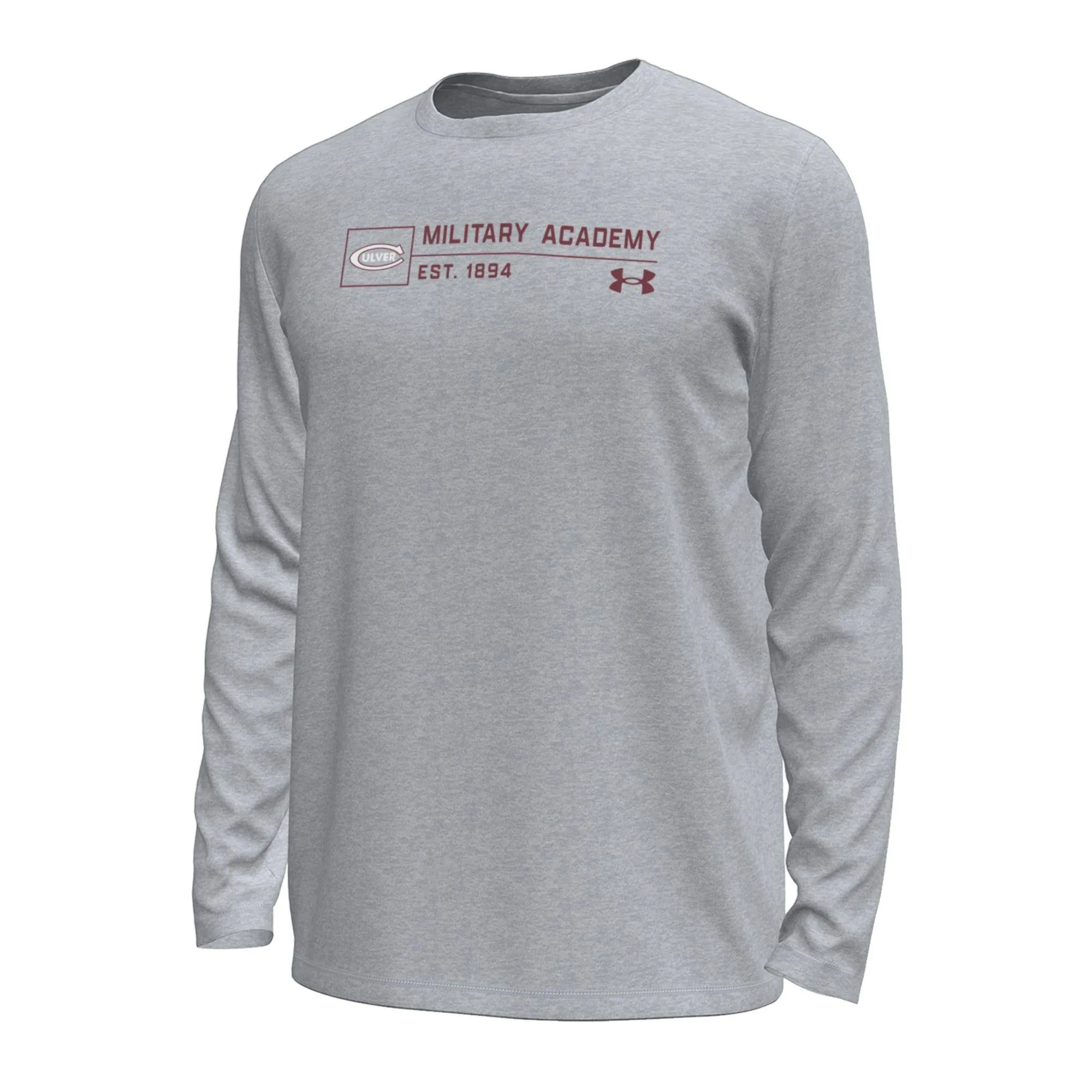 Under Armour Tech Stretch Long Sleeve Tee - Mod Gray Novelty Solid color purity BreathableMaterial