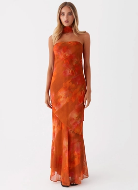 Under The Pagoda Maxi Dress - Amber SmoothEdgeFinish