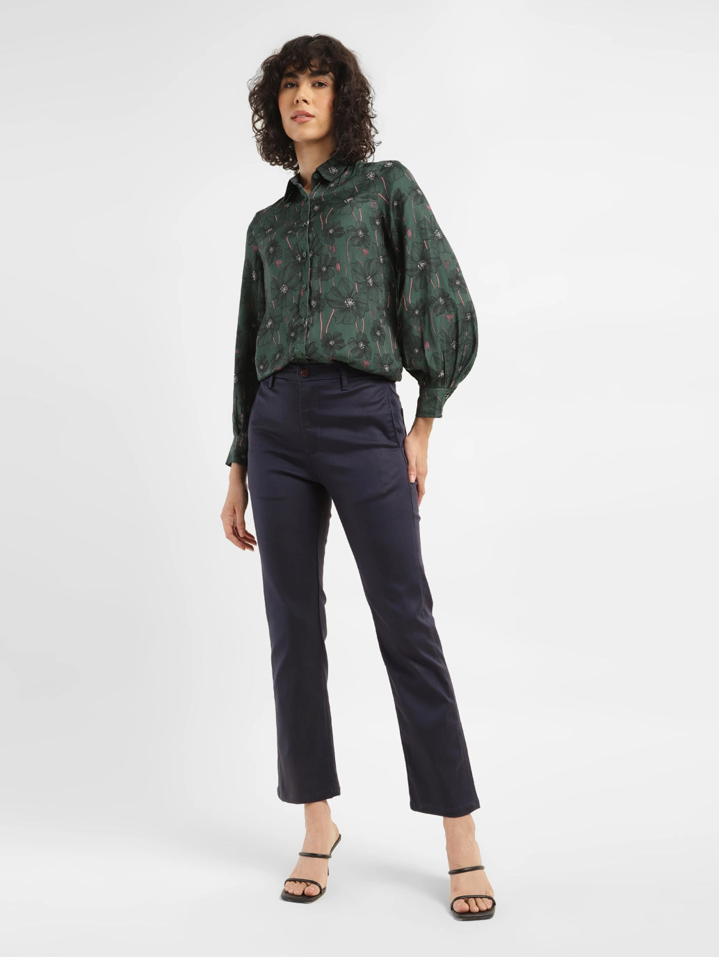 Classic Item Autumn Days Family Style Eco Friendly Women's Redloop Navy Blue Wedgie Straight Fit High Rise Jeans