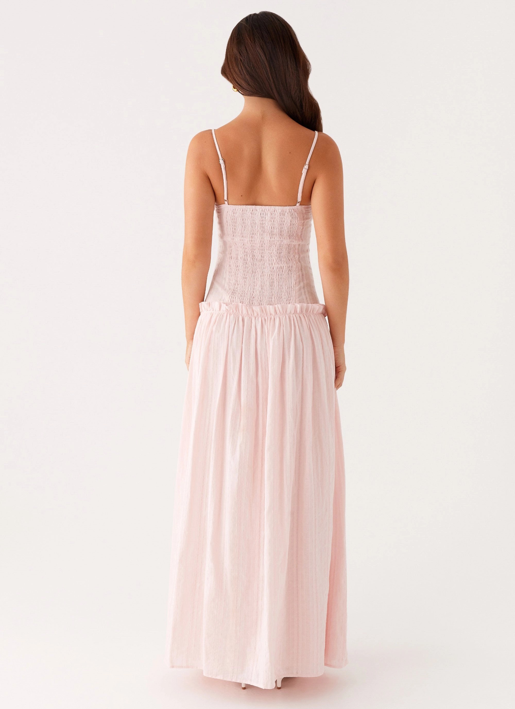 HypoallergenicFiber Jacinda Drop Waist Maxi Dress - Pink