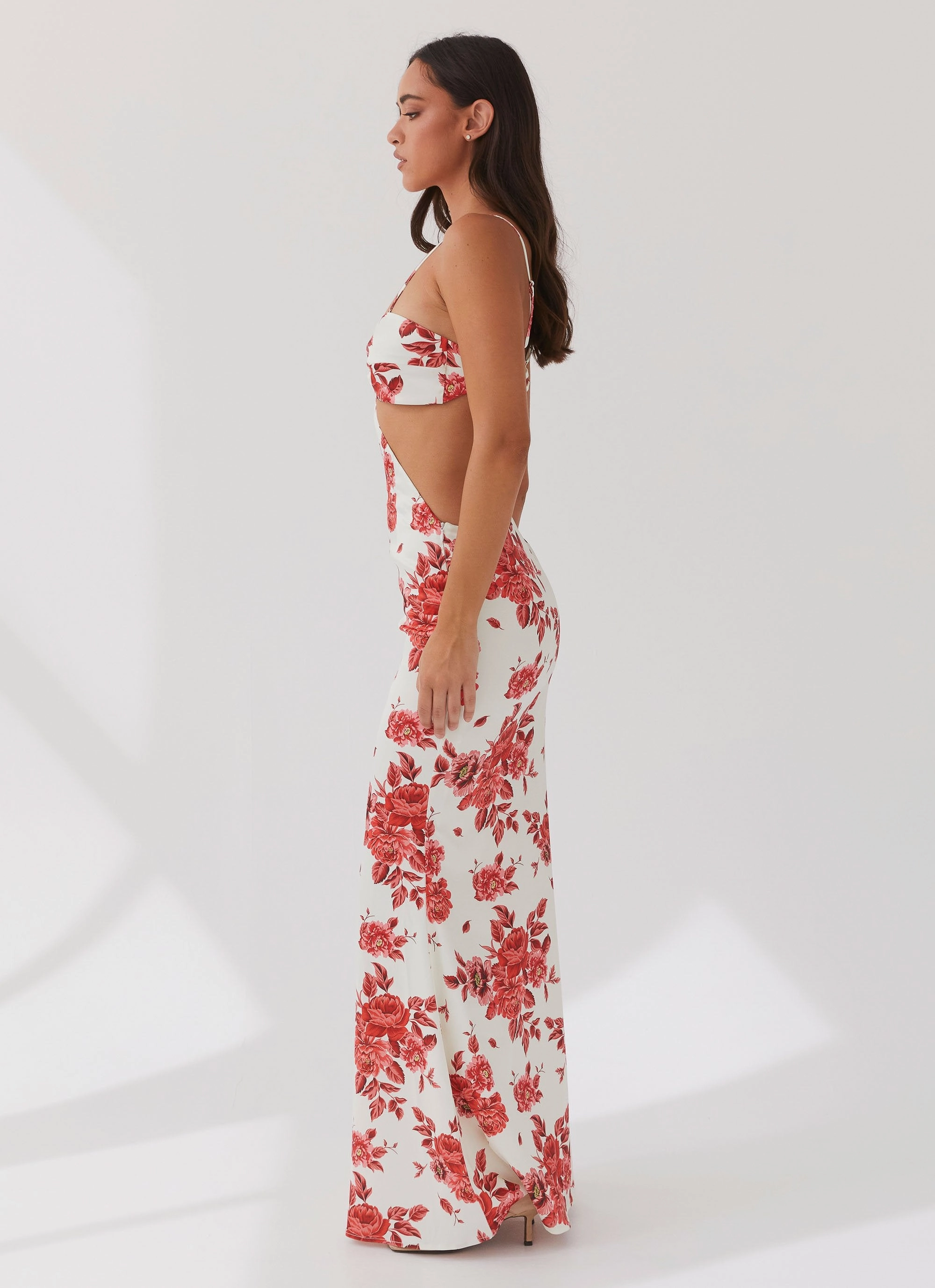 Rosie Satin Maxi Dress - Rosa Floria Soft and Stylish