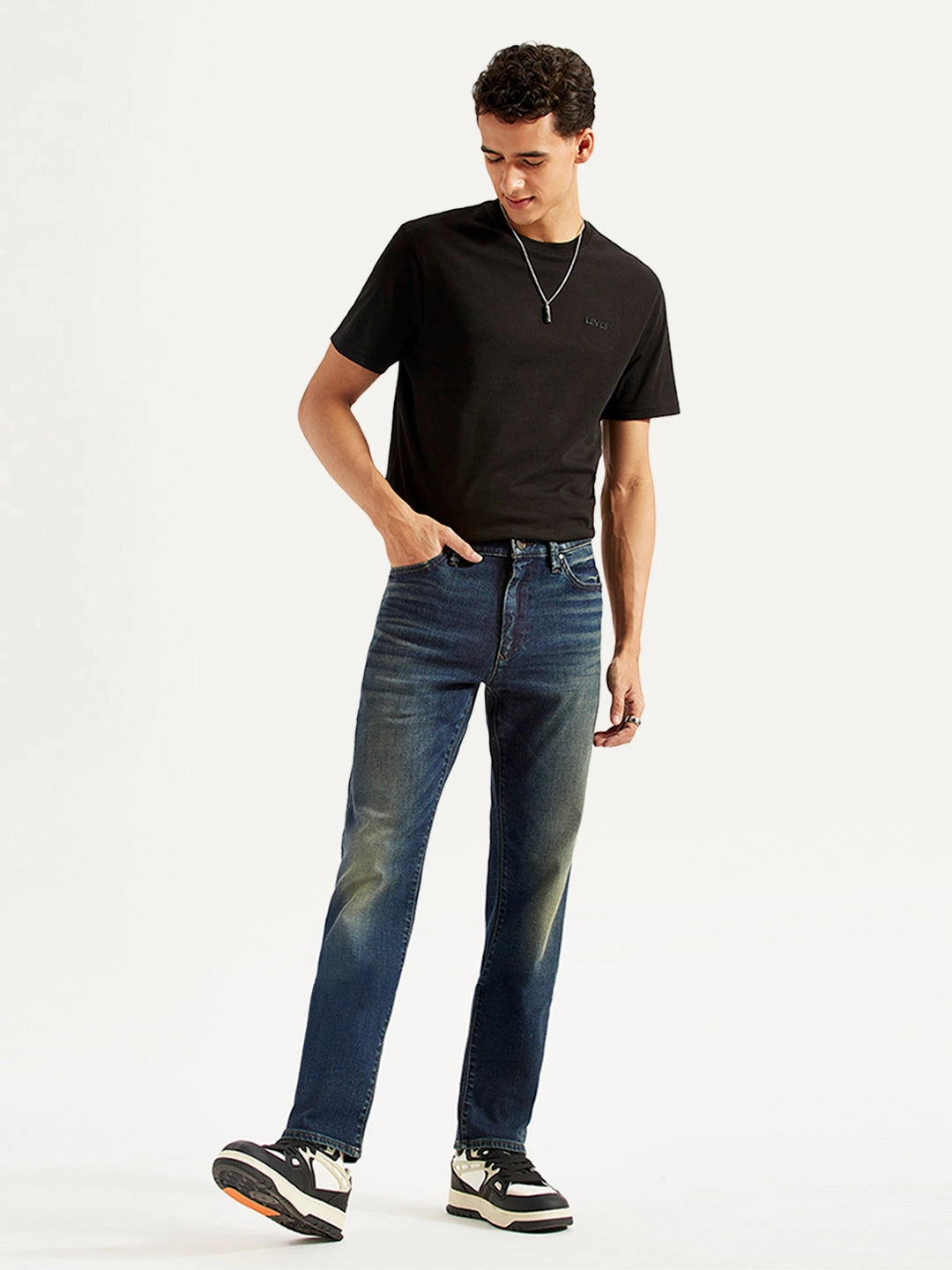 Men's Redloop 513 Slim Straight Fit Mid Rise Jeans Professional Wear Weekend Warrior Student Outfit Work Ready