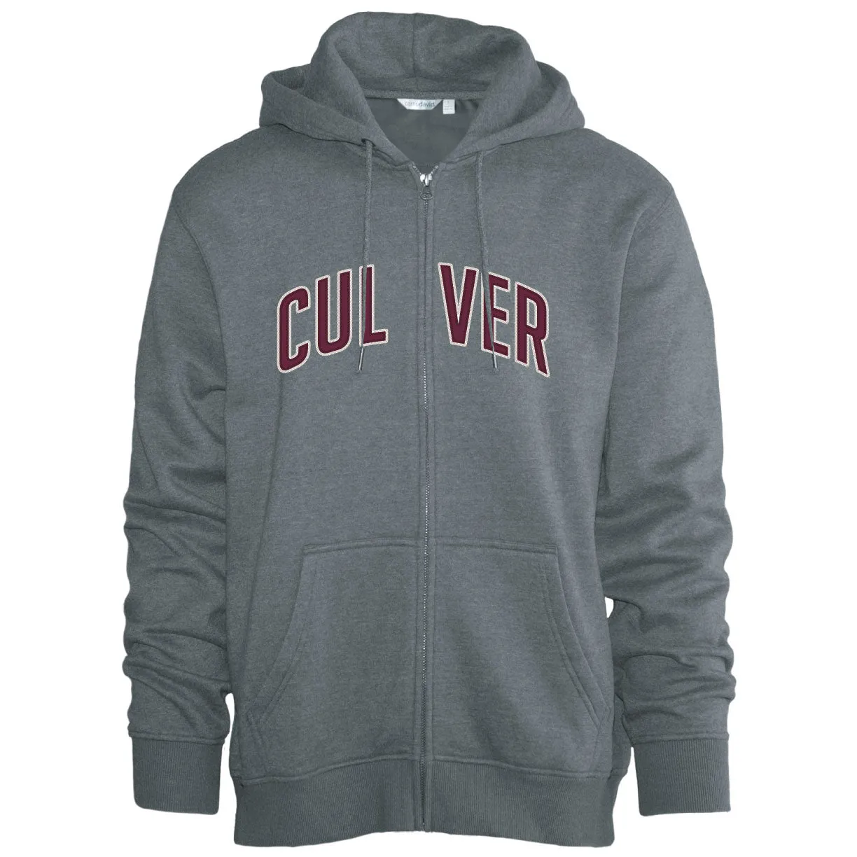 Classic Everyday Full Zip Hood - Charcoal Heather foldable product bead charm