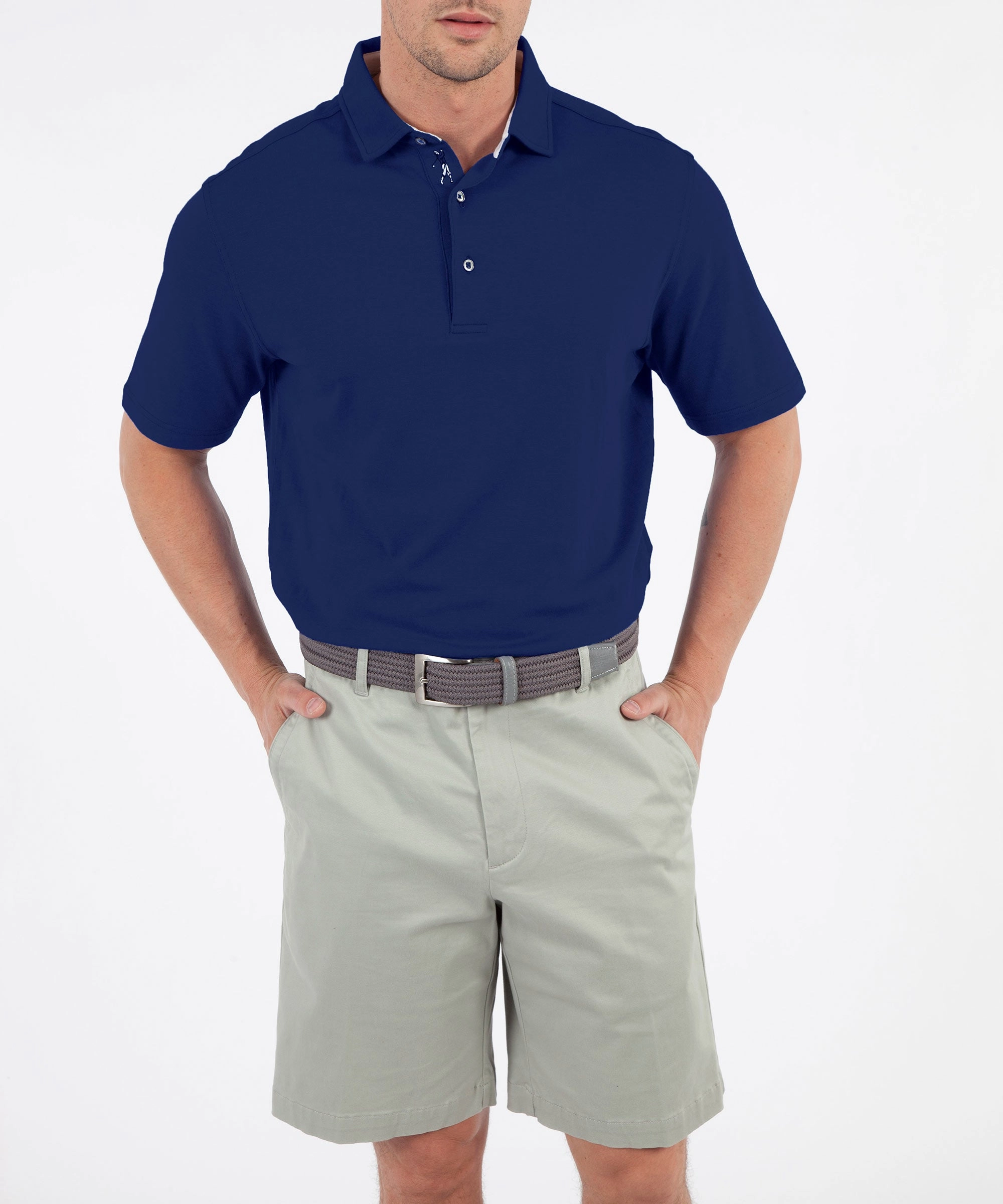 Comfortable Design eFX Performance Cotton Solid Short Sleeve Polo Shirt