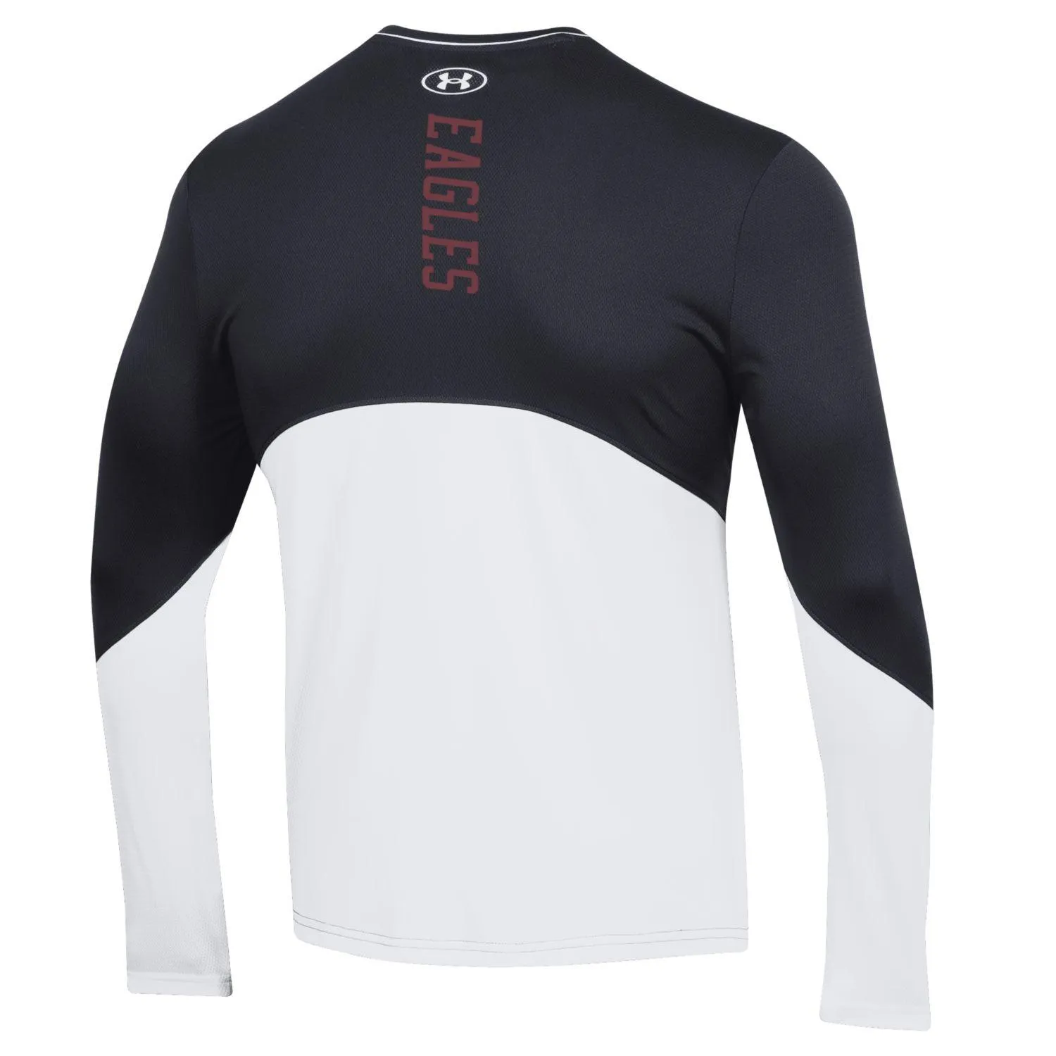 Breathable Layer Fit Layering Wear Under Armour Men's Gameday Long Sleeve Tee - Black & White