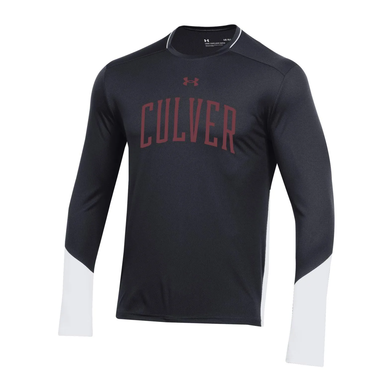 Ultra Soft Texture Under Armour Men's Gameday Long Sleeve Tee - Black & White