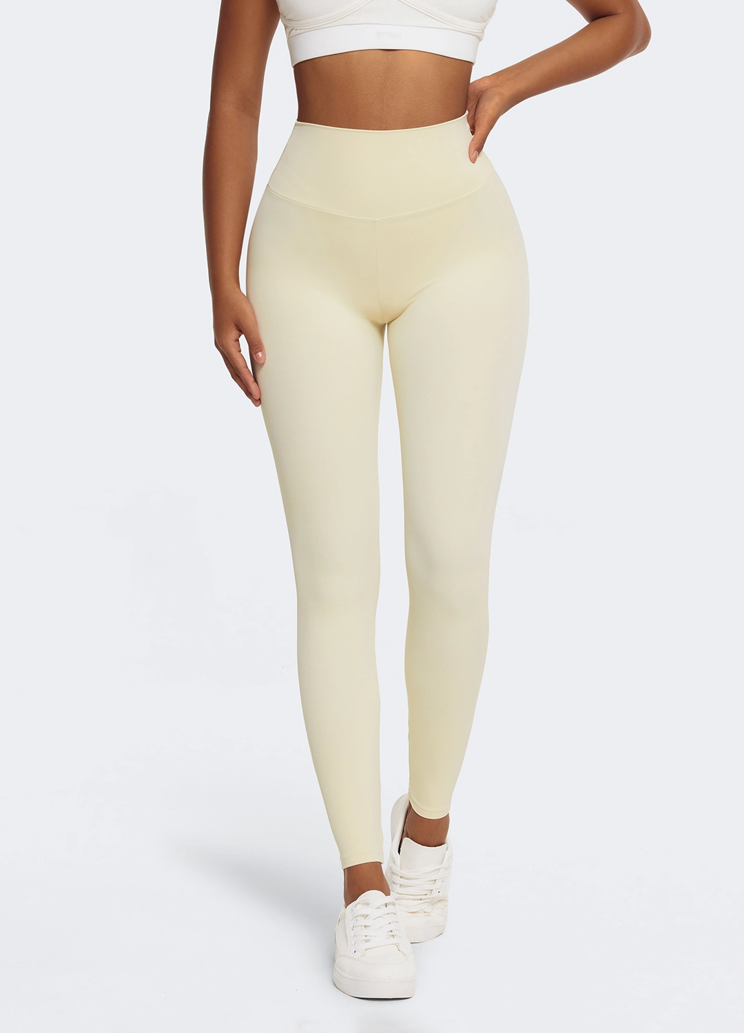 V-Seam Leggings with Push Up Flexible Waistline Design