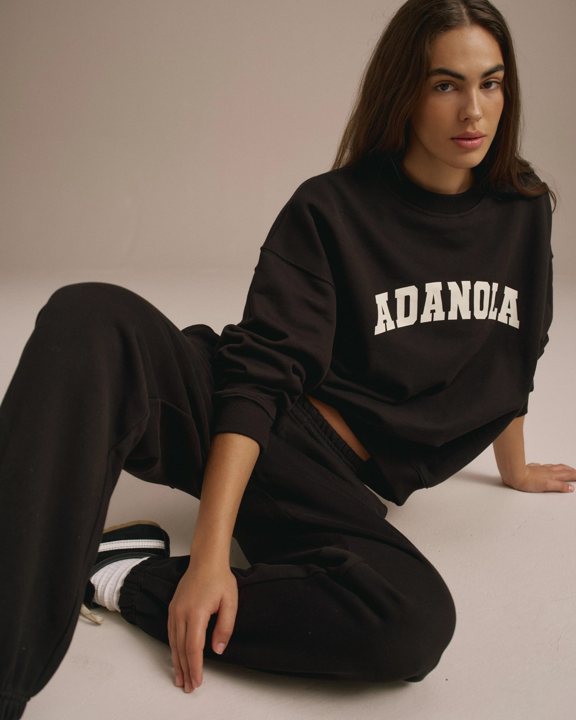 Varsity Sweatpants - Black Classic Fit