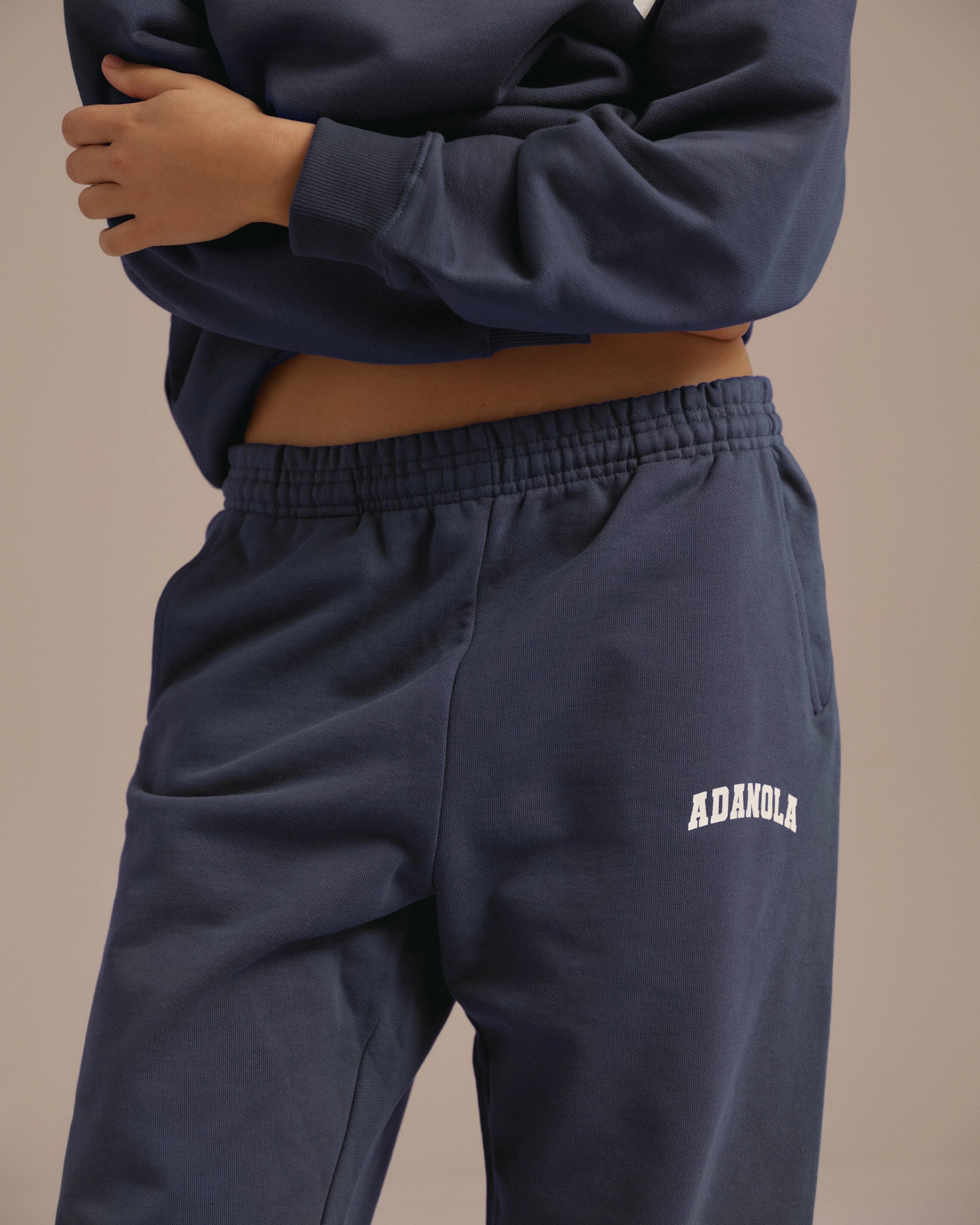 Active Layer HighWaistSupport Varsity Sweatpants - Midnight Blue