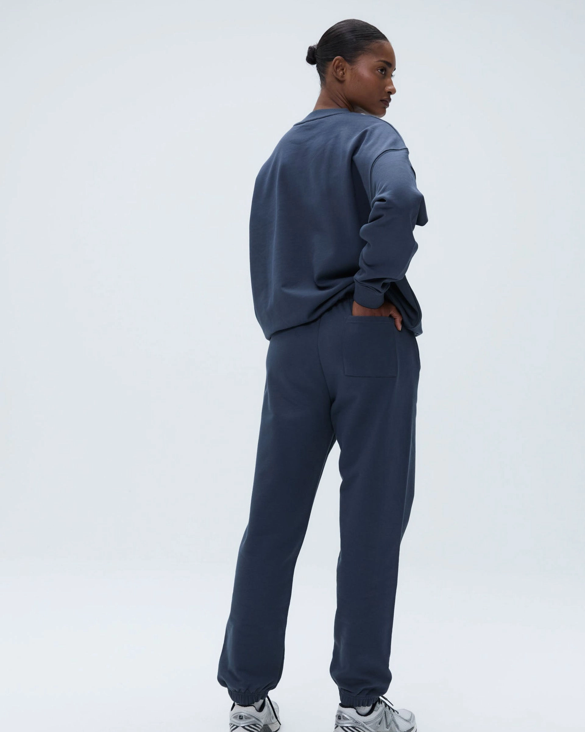 Varsity Sweatpants - Washed Midnight Blue Odor Control Tech Slim Fit Design