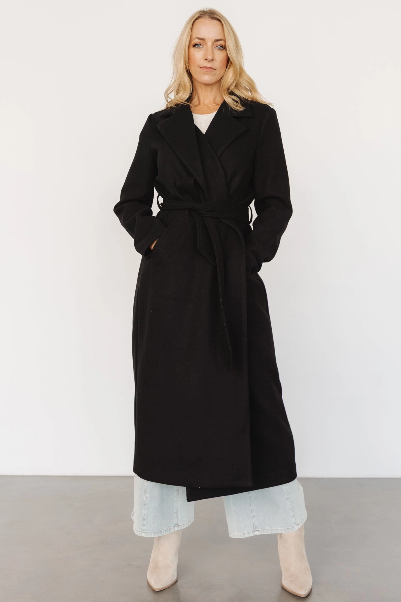Glenwood Coat | Black Daywear Staple Anti Snag Fabric