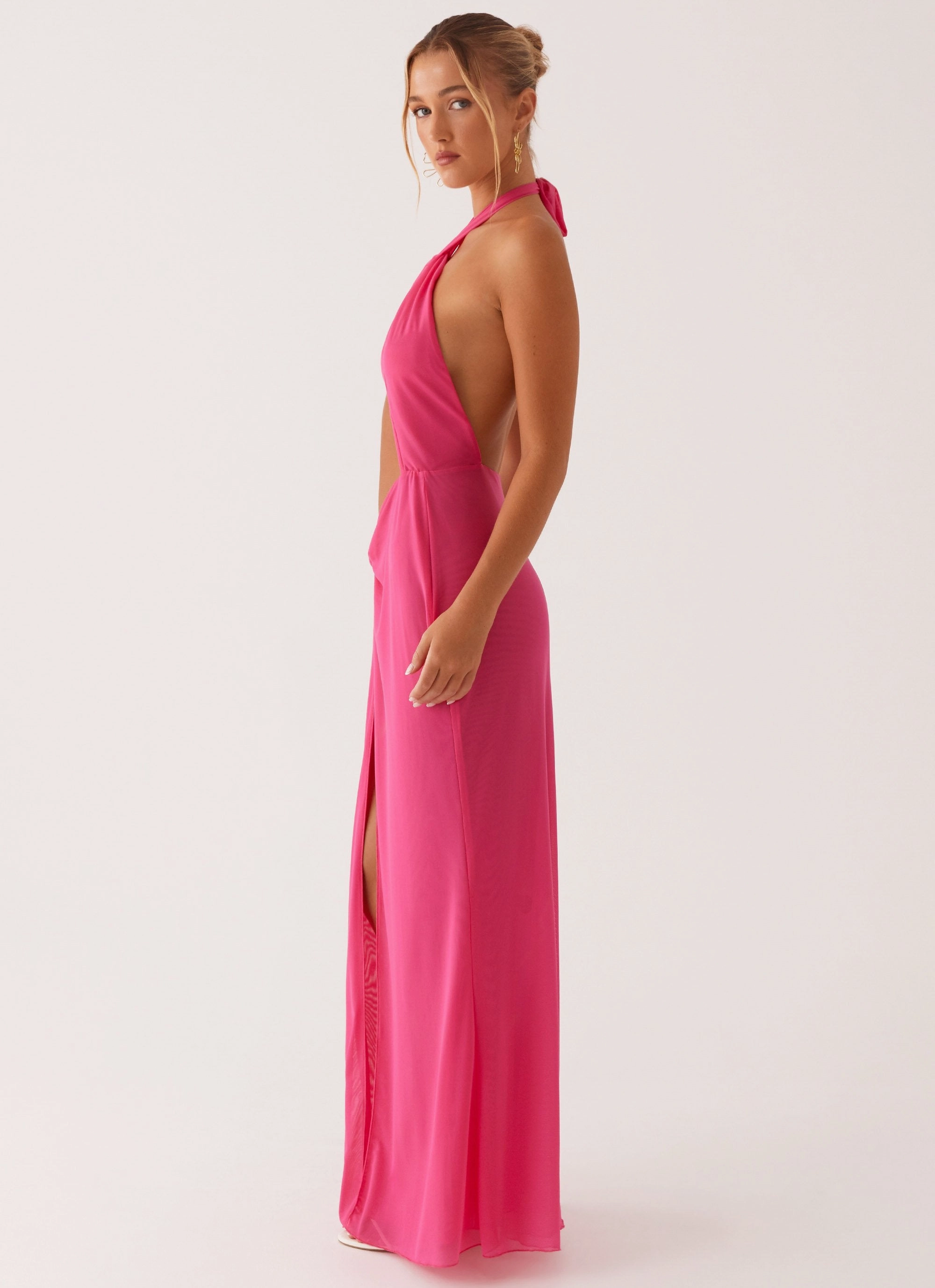 Comfortable and breathable Bright Colors Centre Stage Maxi Dress - Pink