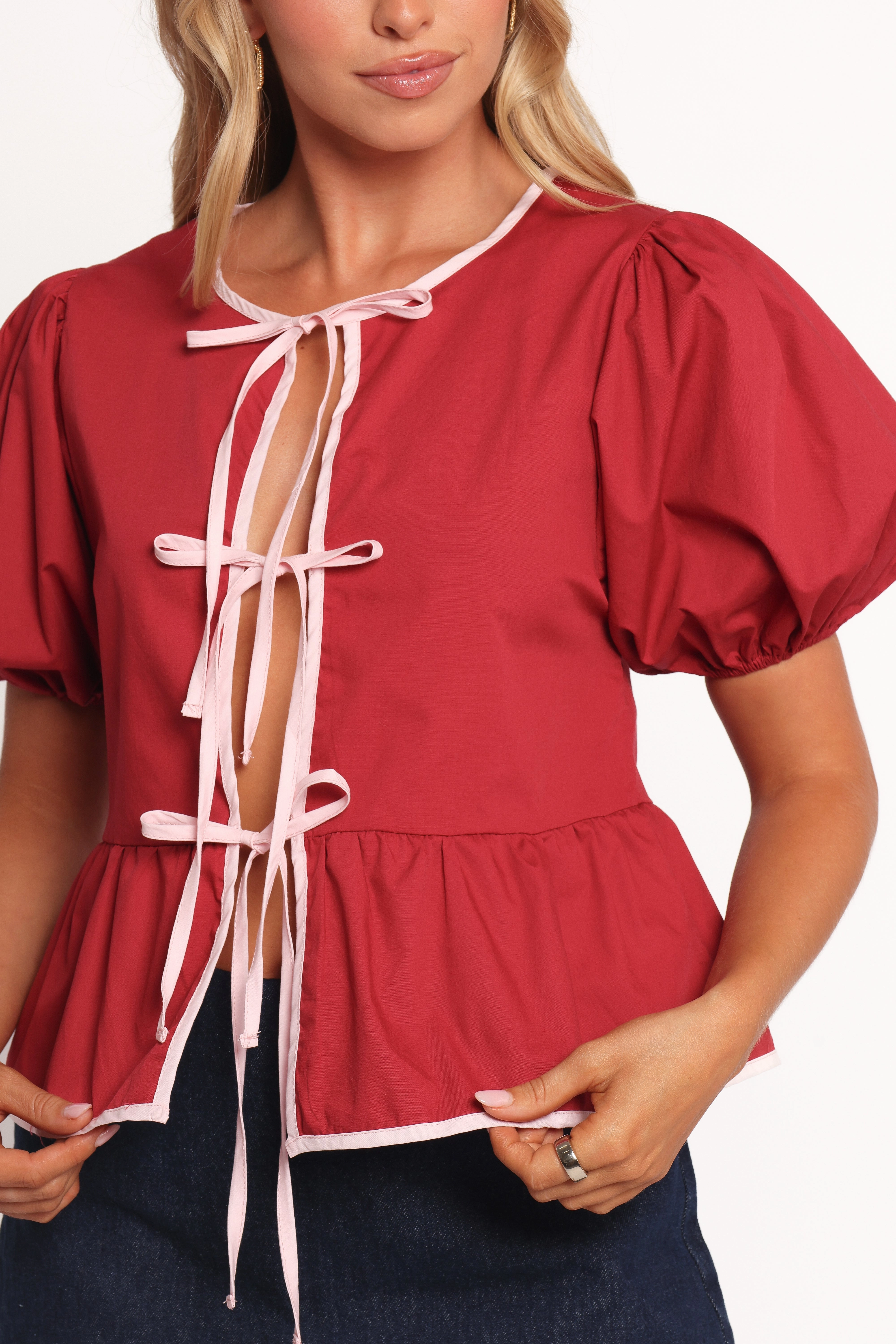 Ellien Top - Red Trendy Outfit