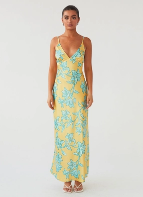 Event Favorite Sorrento Sun Maxi Dress - Golden Bloom