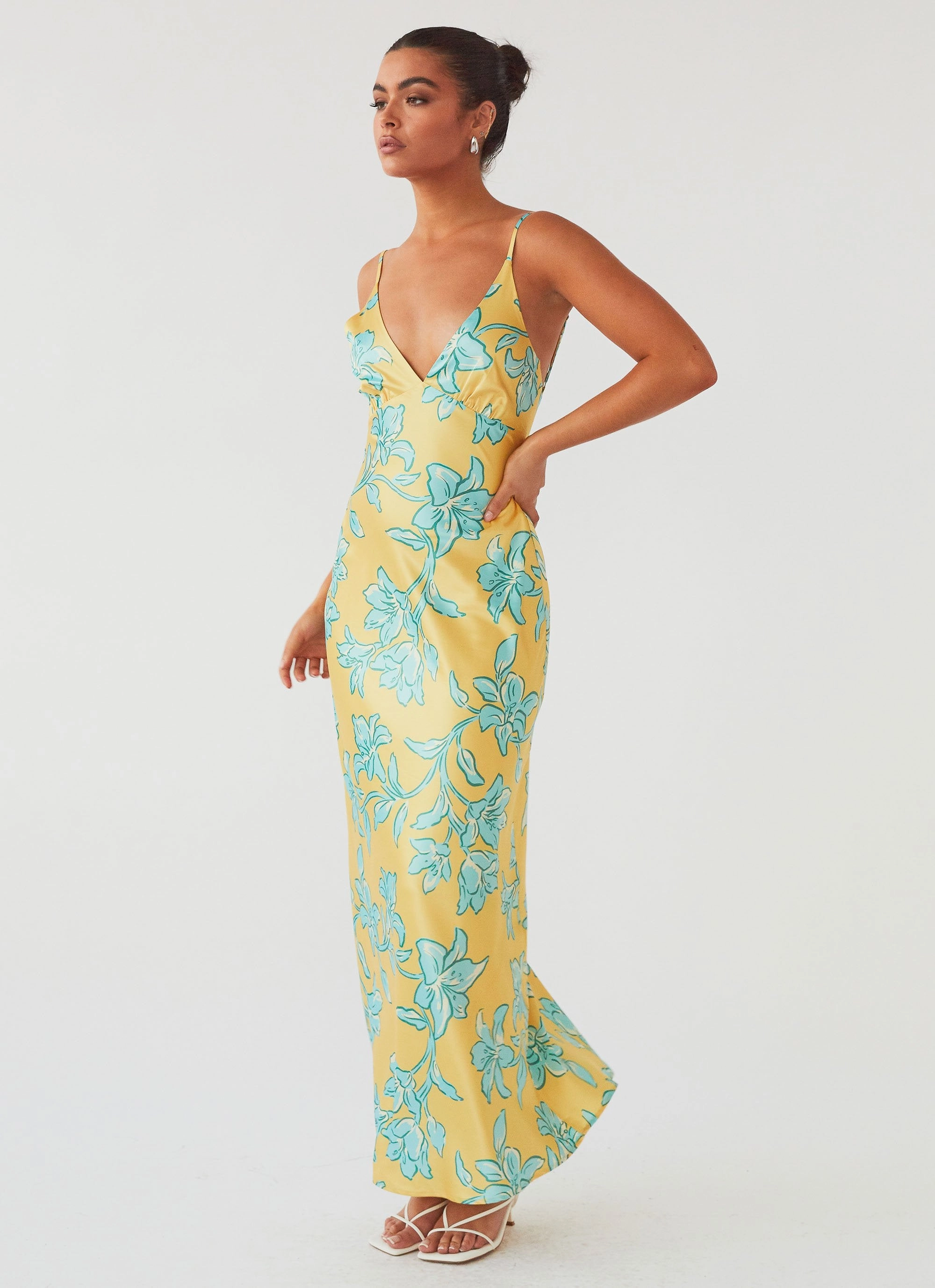 Casual Smart Soft Glide Sorrento Sun Maxi Dress - Golden Bloom