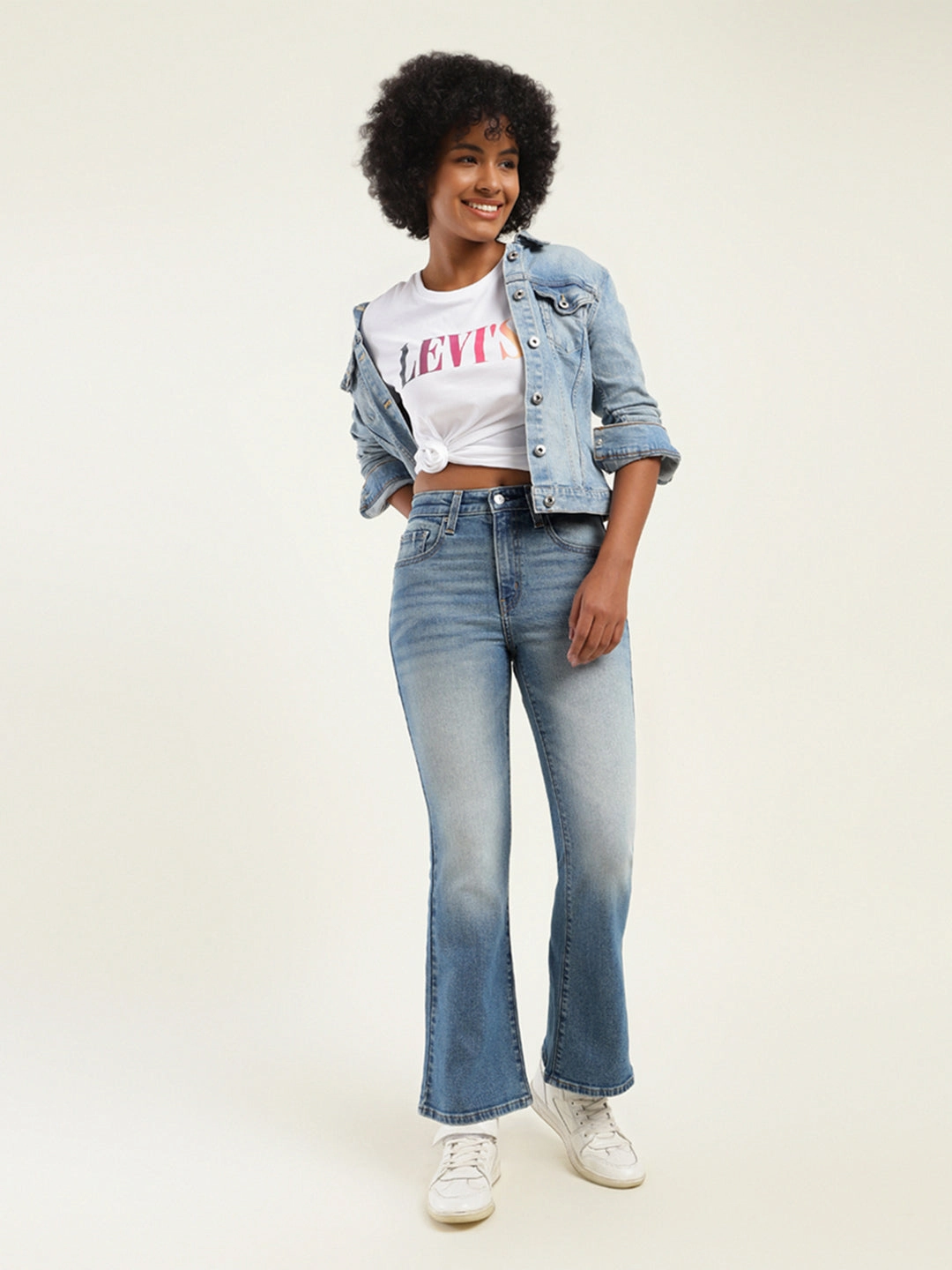 Chill Outfit Streetwear Fan Holiday Vibes Road Trip Bold Look Smart Casual Women's 710 Blue Skinny Fit High Rise Jeans