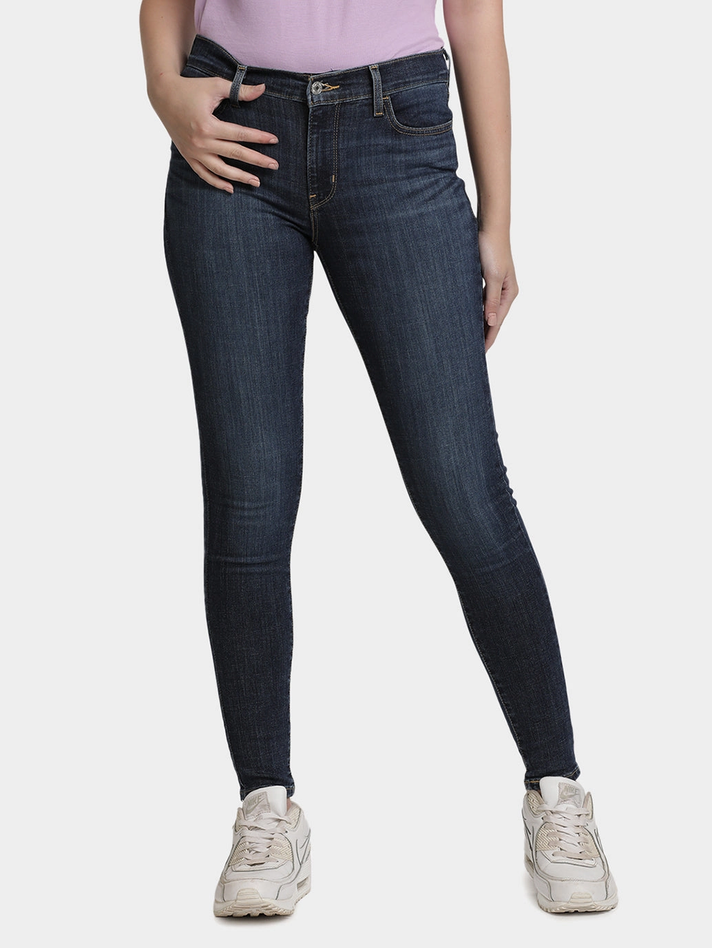 tailored look Women's 710 Blue Skinny Fit Mid Rise Jeans