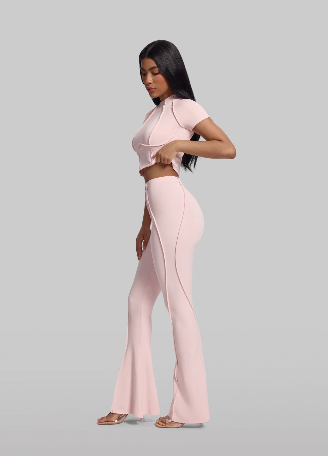 Casual Chic Longline Flare Leggings