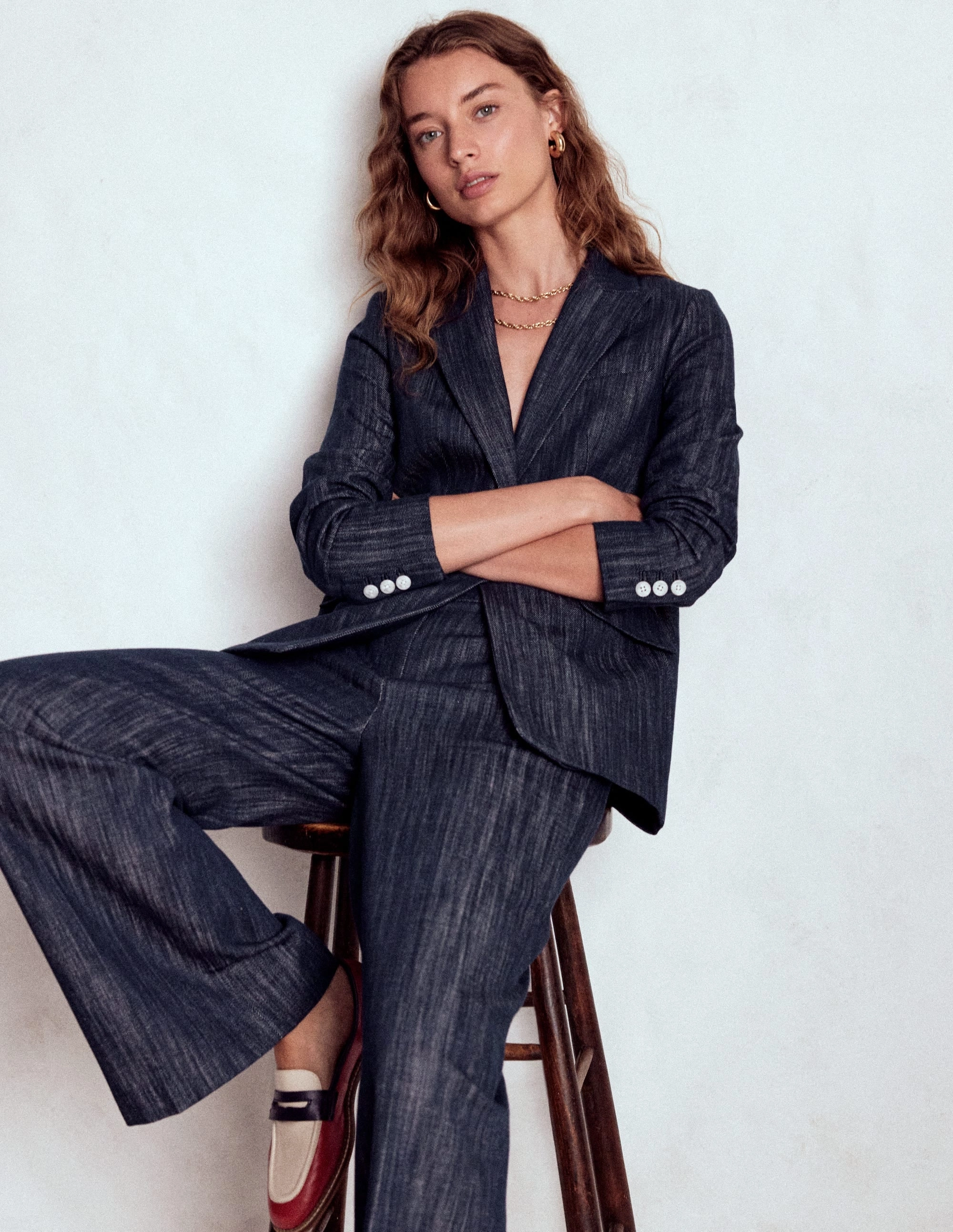 Belgravia Twill Trousers-Navy Indigo Versatile Wearable