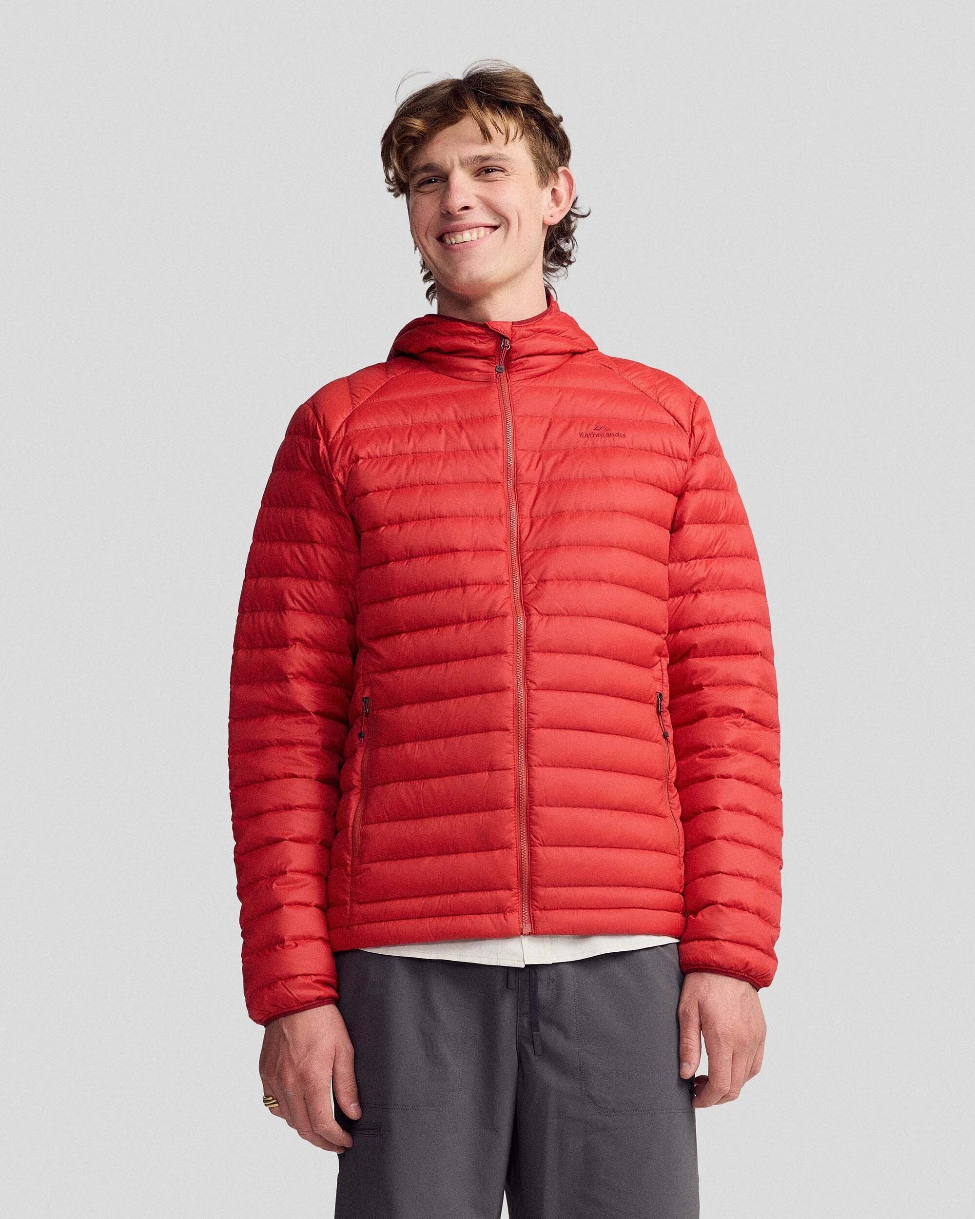 All Season Men's Heli Down Hooded Jacket v3 - Spicy Chilli Pepper