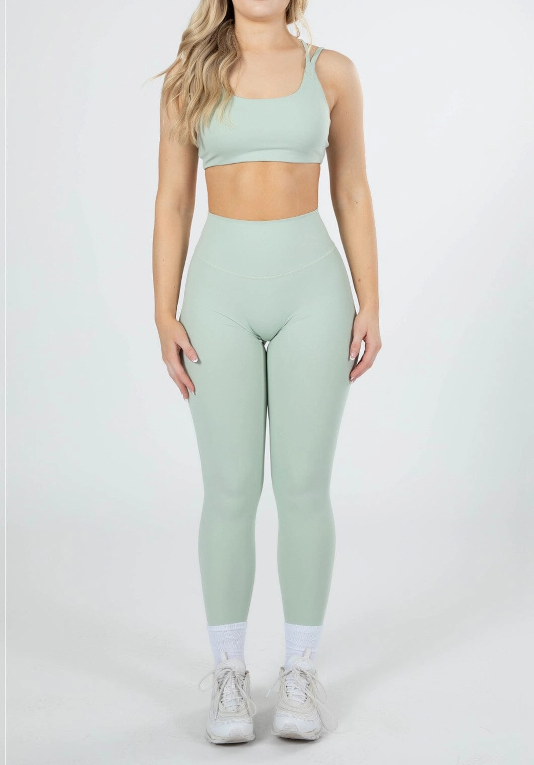 Daily Routine Rib Knit Reluna Original Sculptseam? Legging Sage