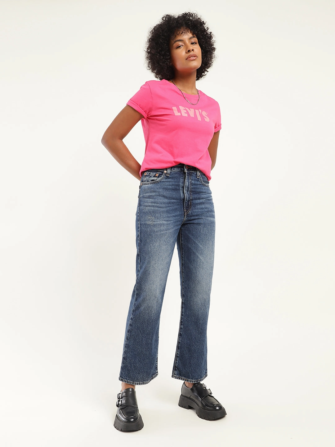 Fashion Forward Holiday Vibes High Quality Women's Blue Bootcut Fit High Rise Jeans