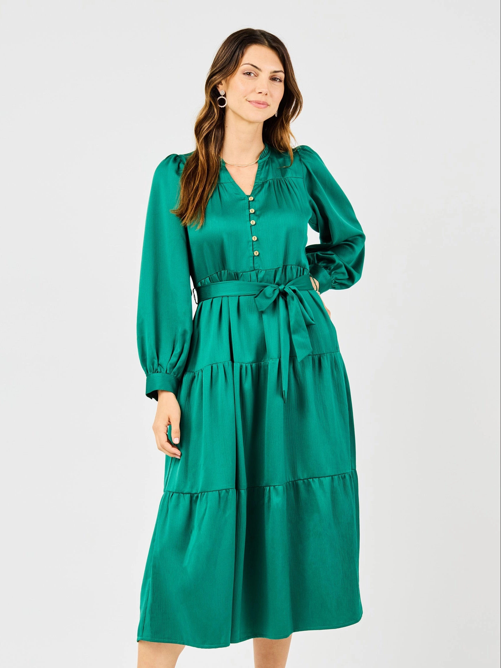 Gracelyn Dress | Aventurine Soft Silhouette