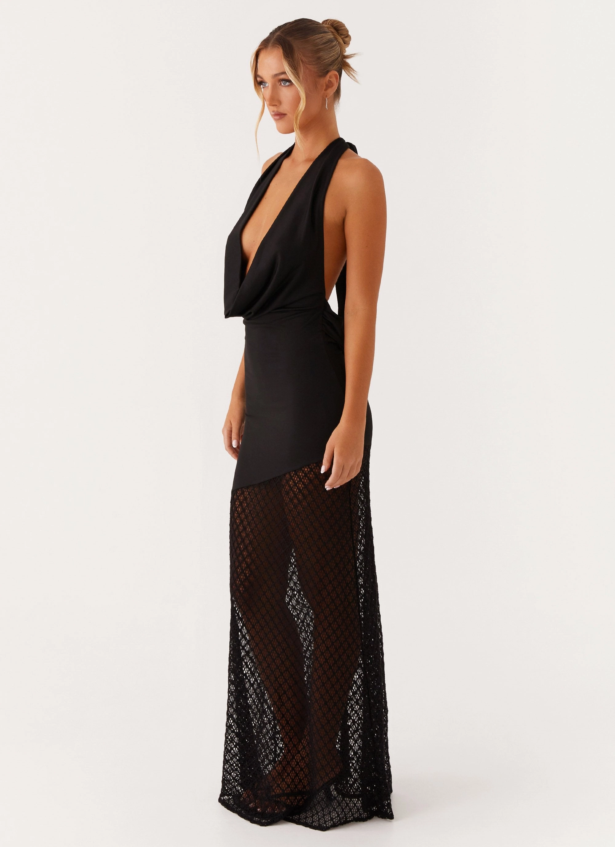 Aaliyah Maxi Dress - Black Light Mood