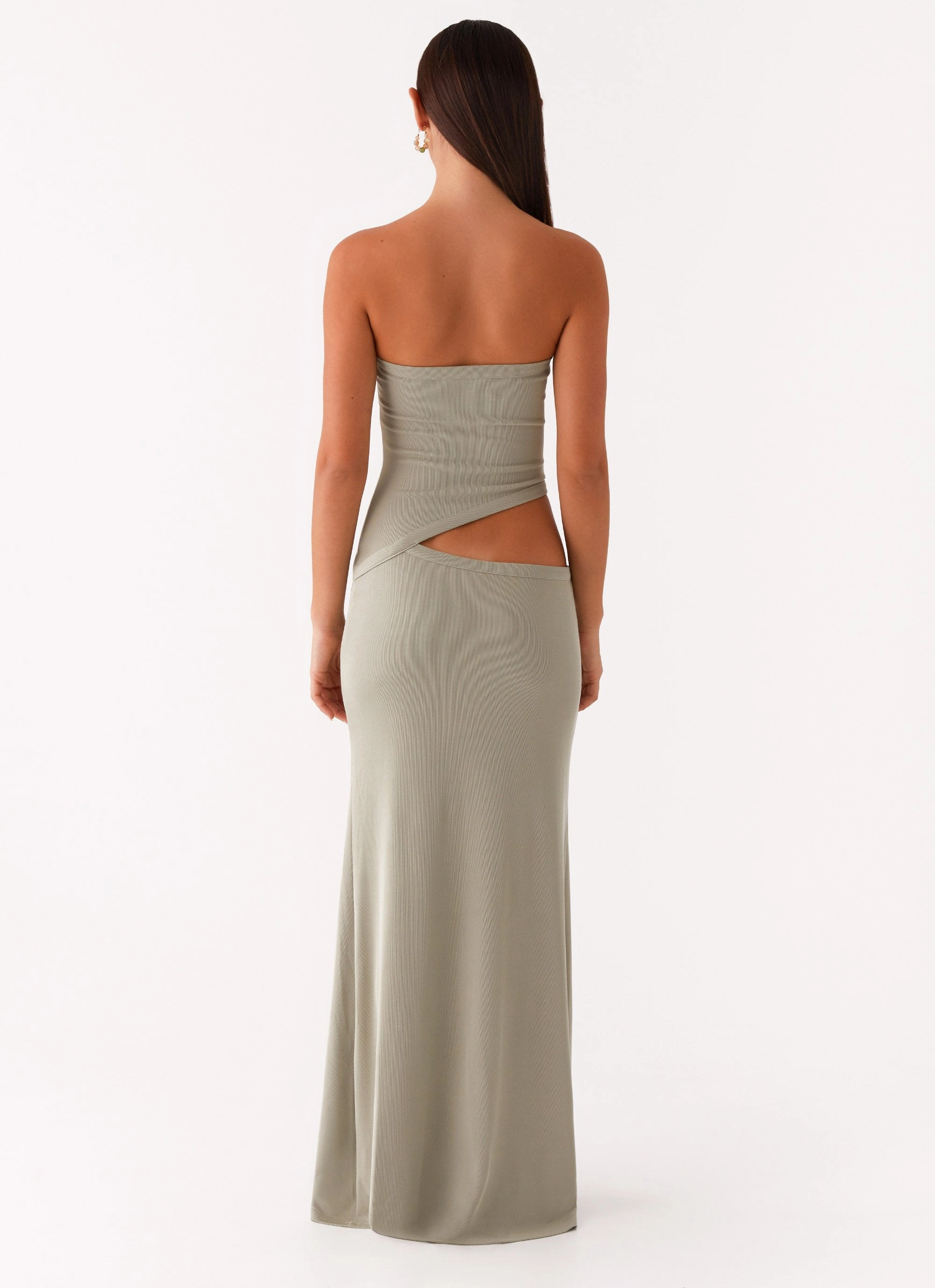 Feminine flowing piece Wild Roses Maxi Dress - Sage