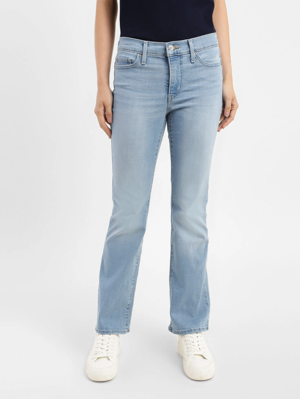 City Life Style Women's 315 Blue Flared Fit High Rise Jeans