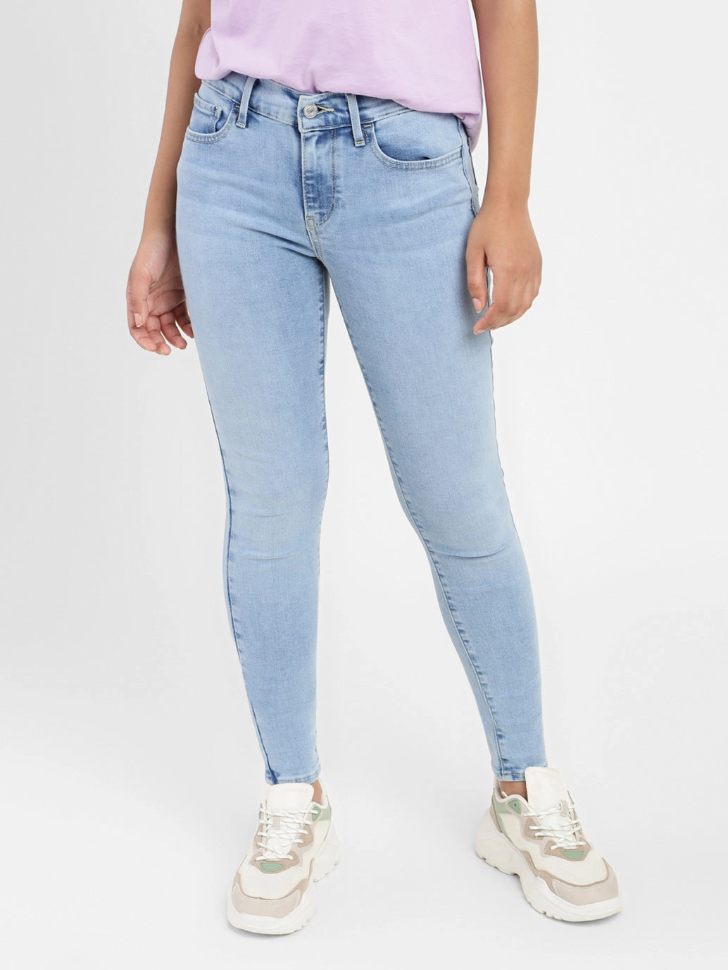 Women's 710 Blue Skinny Fit Mid Rise Jeans Ready to Wear