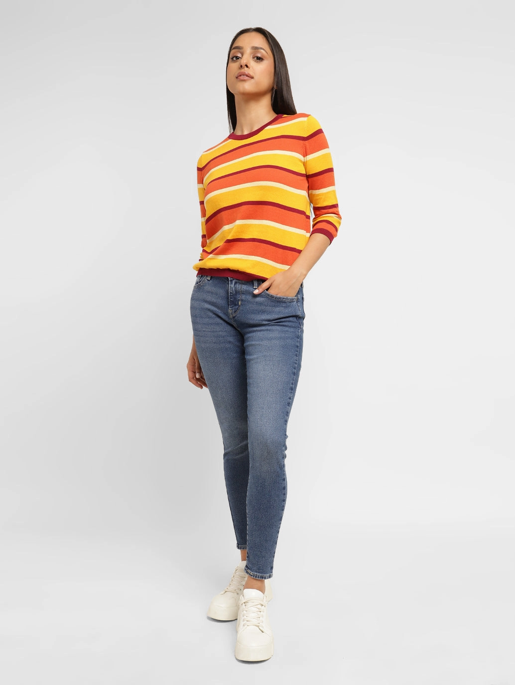 Winter Warmth Minimalist Women's 710 Blue Skinny Fit Mid Rise Jeans