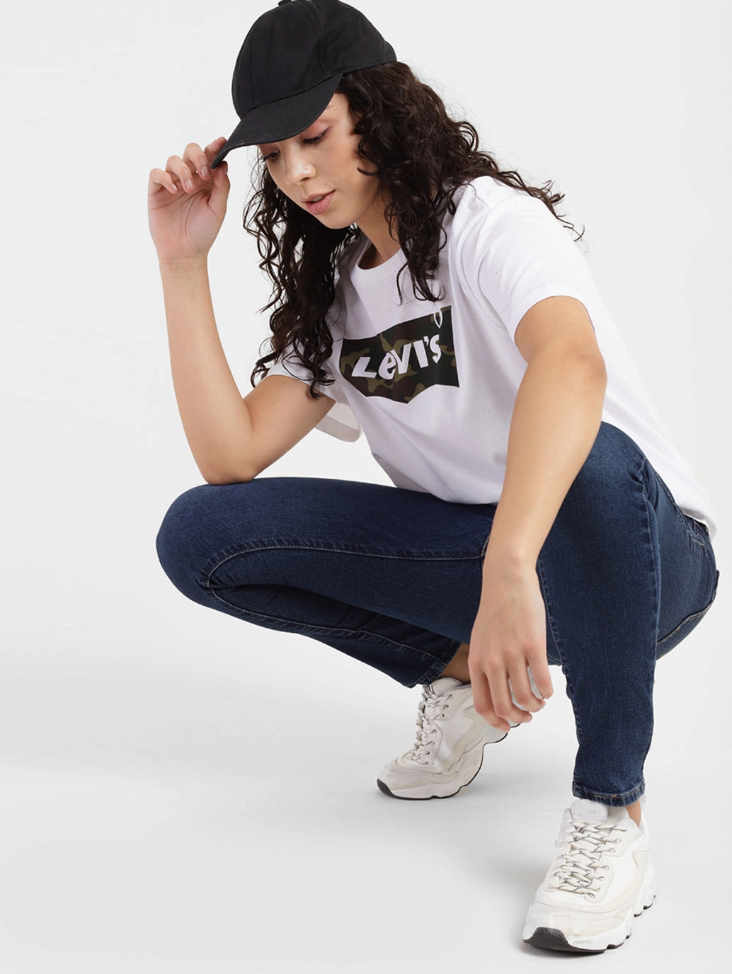 Everyday Loose Women's 711 Blue Skinny Fit Mid Rise Jeans