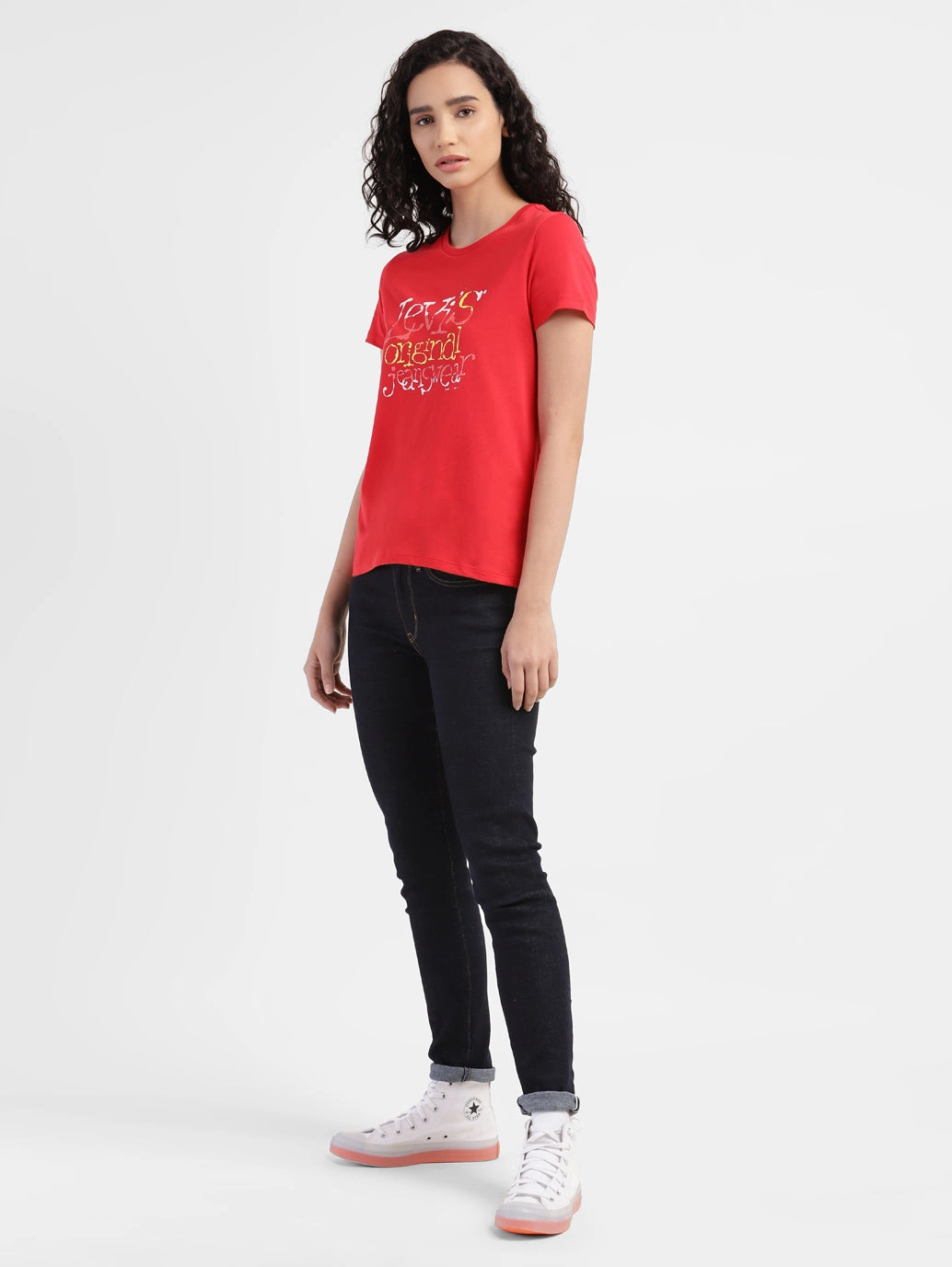 Tailored Appearance Women's 711 Blue Skinny Fit Mid Rise Jeans